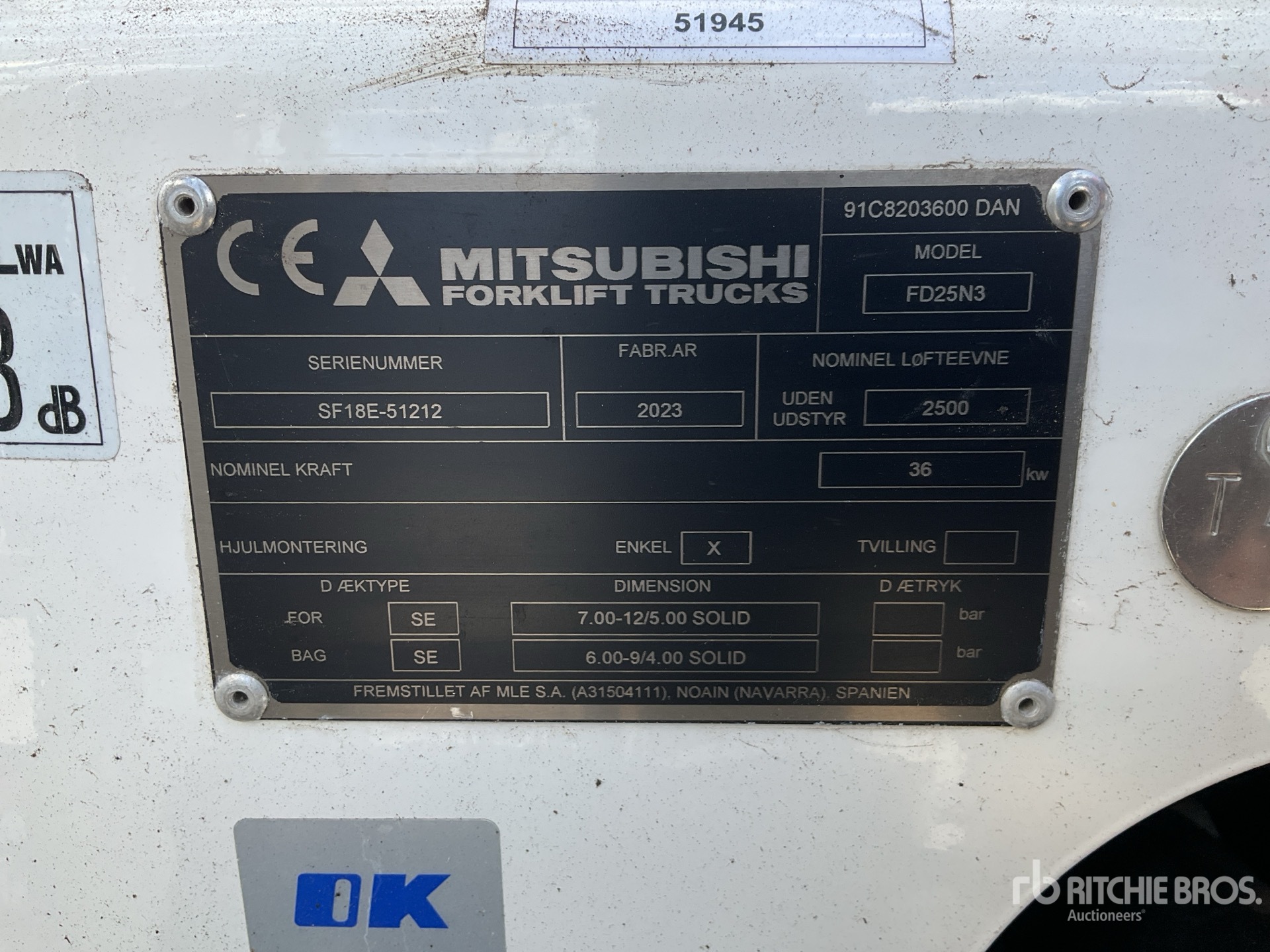 2023 Mitsubishi FD25N3