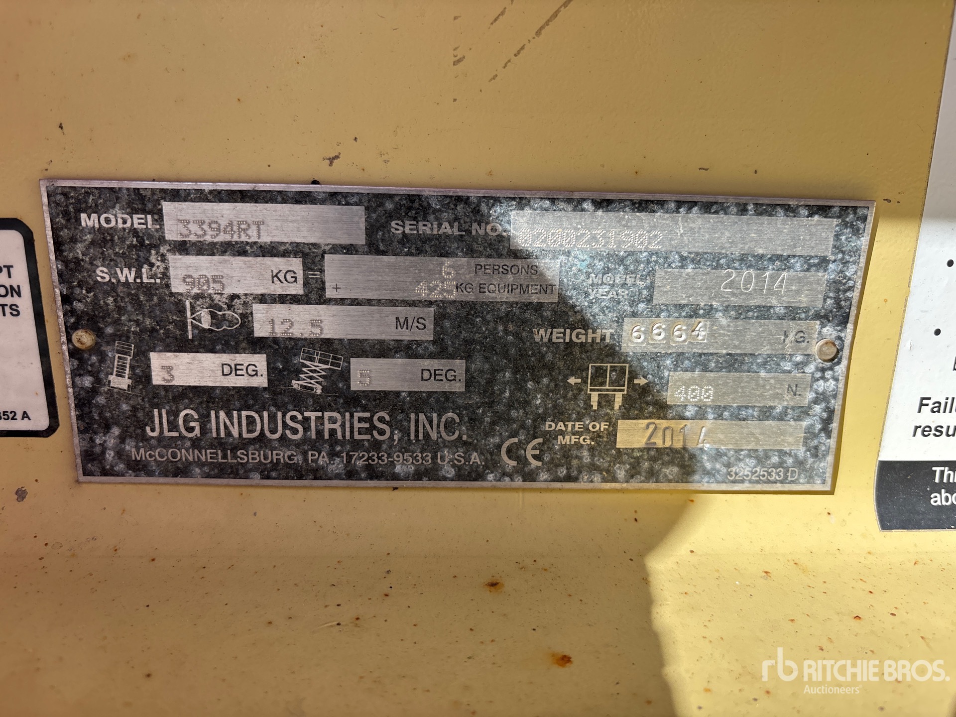 2014 JLG 3394RT