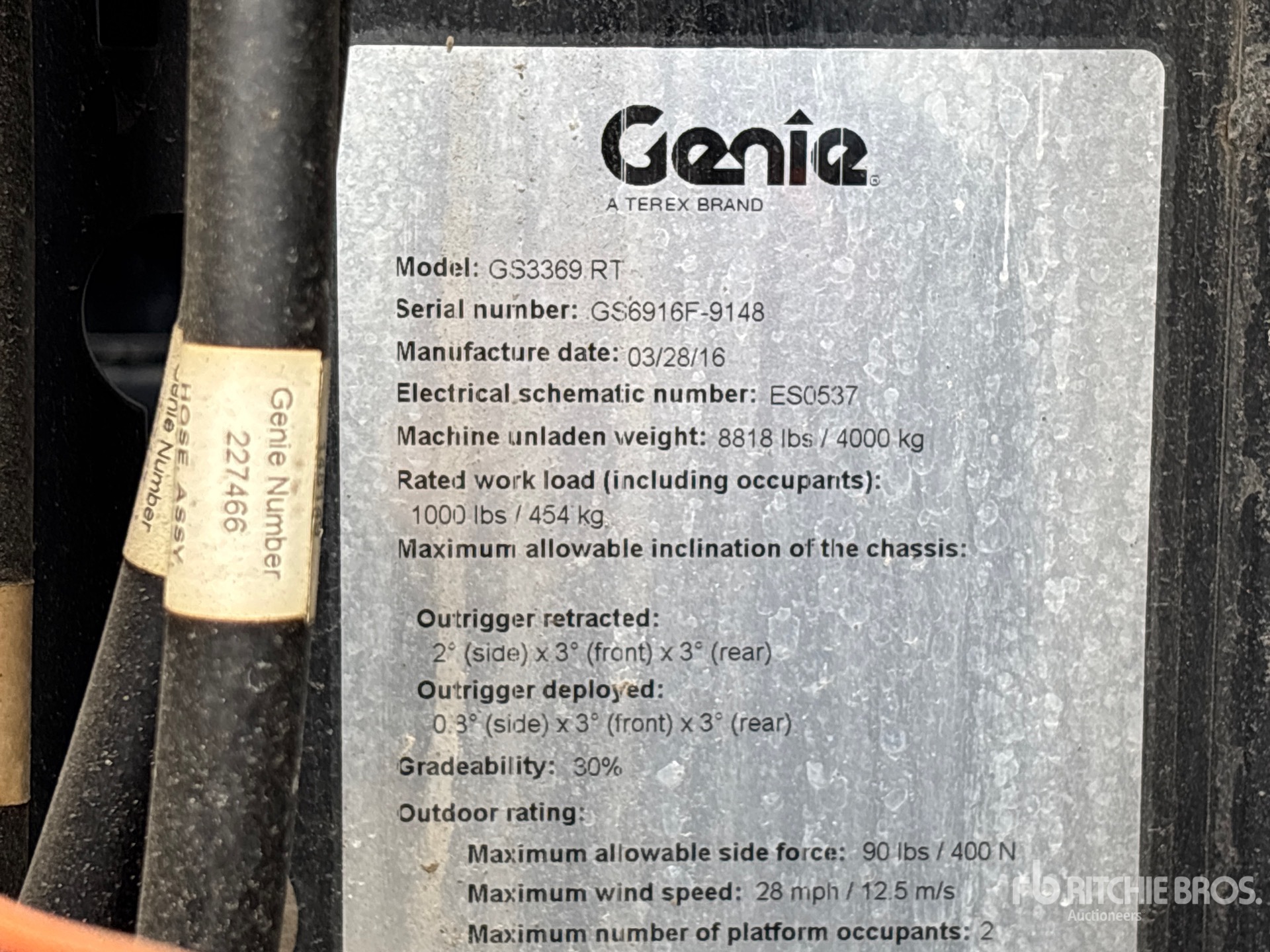 2016 Genie GS-3369RT