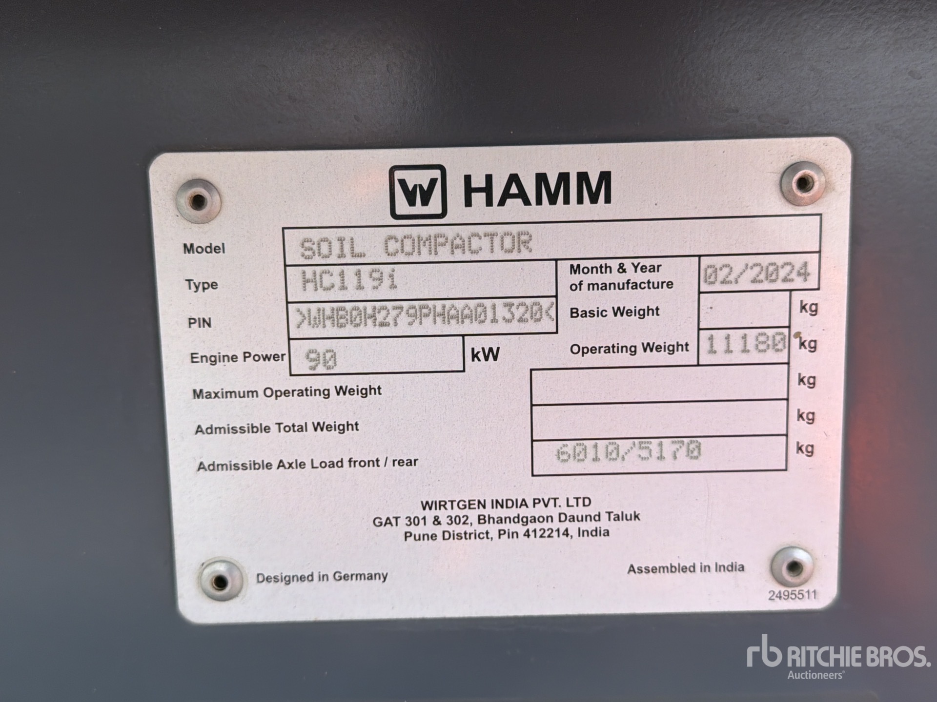 2024 Hamm HC119I
