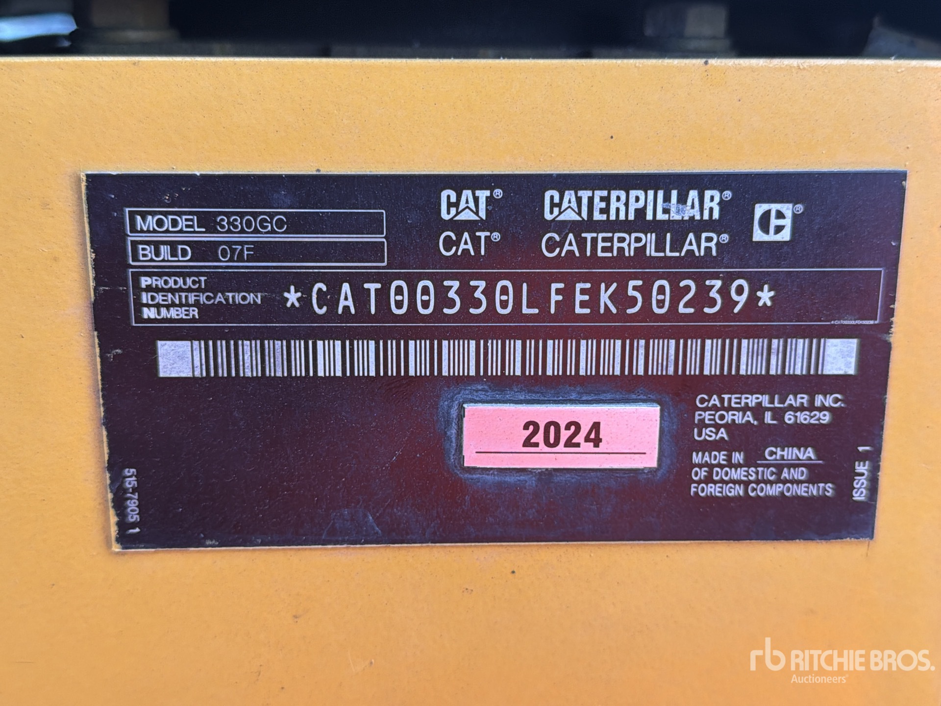 2024 Caterpillar 330 GC