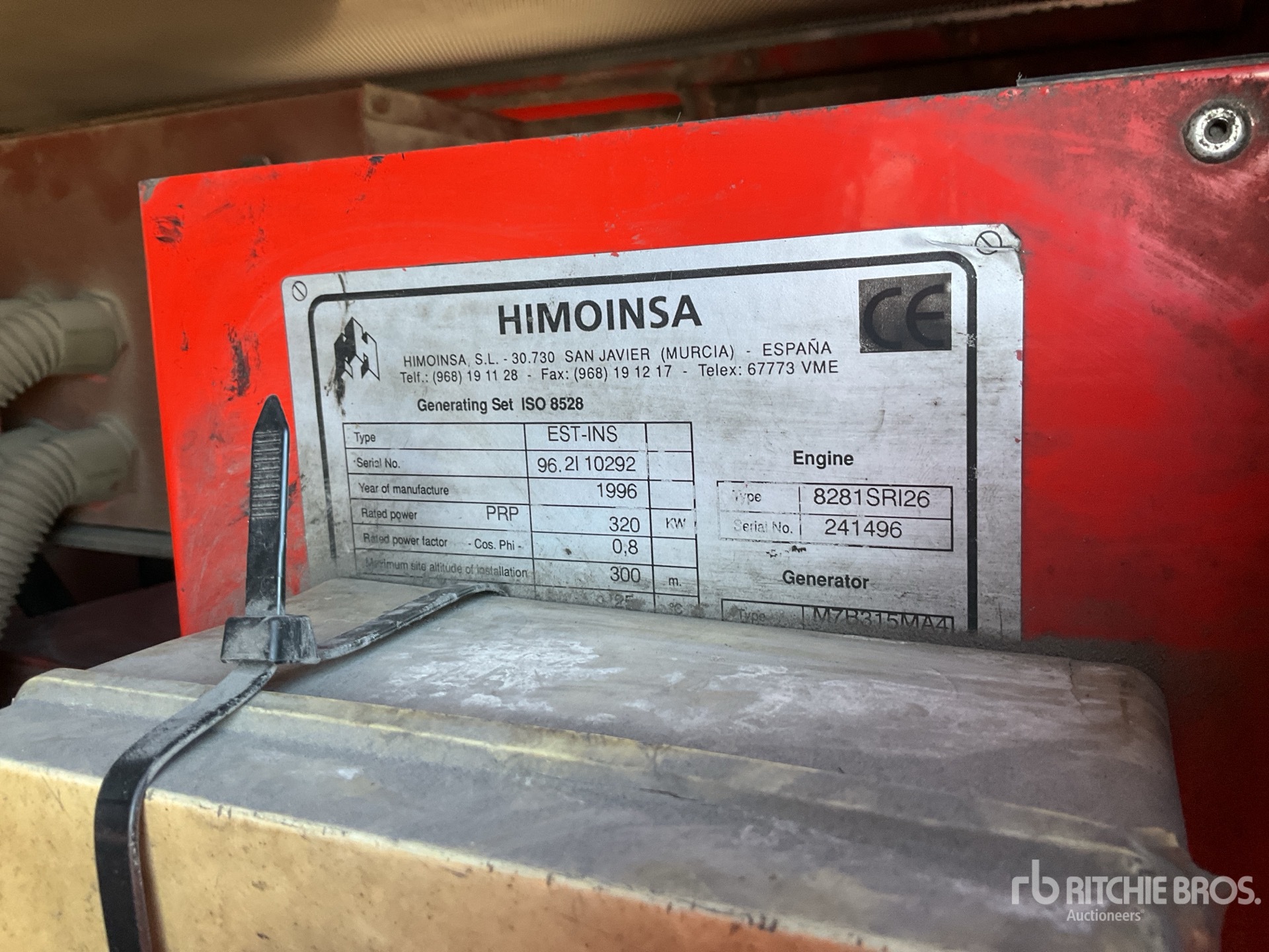 1996 Himoinsa 400 KVA SKID-MOUNTED