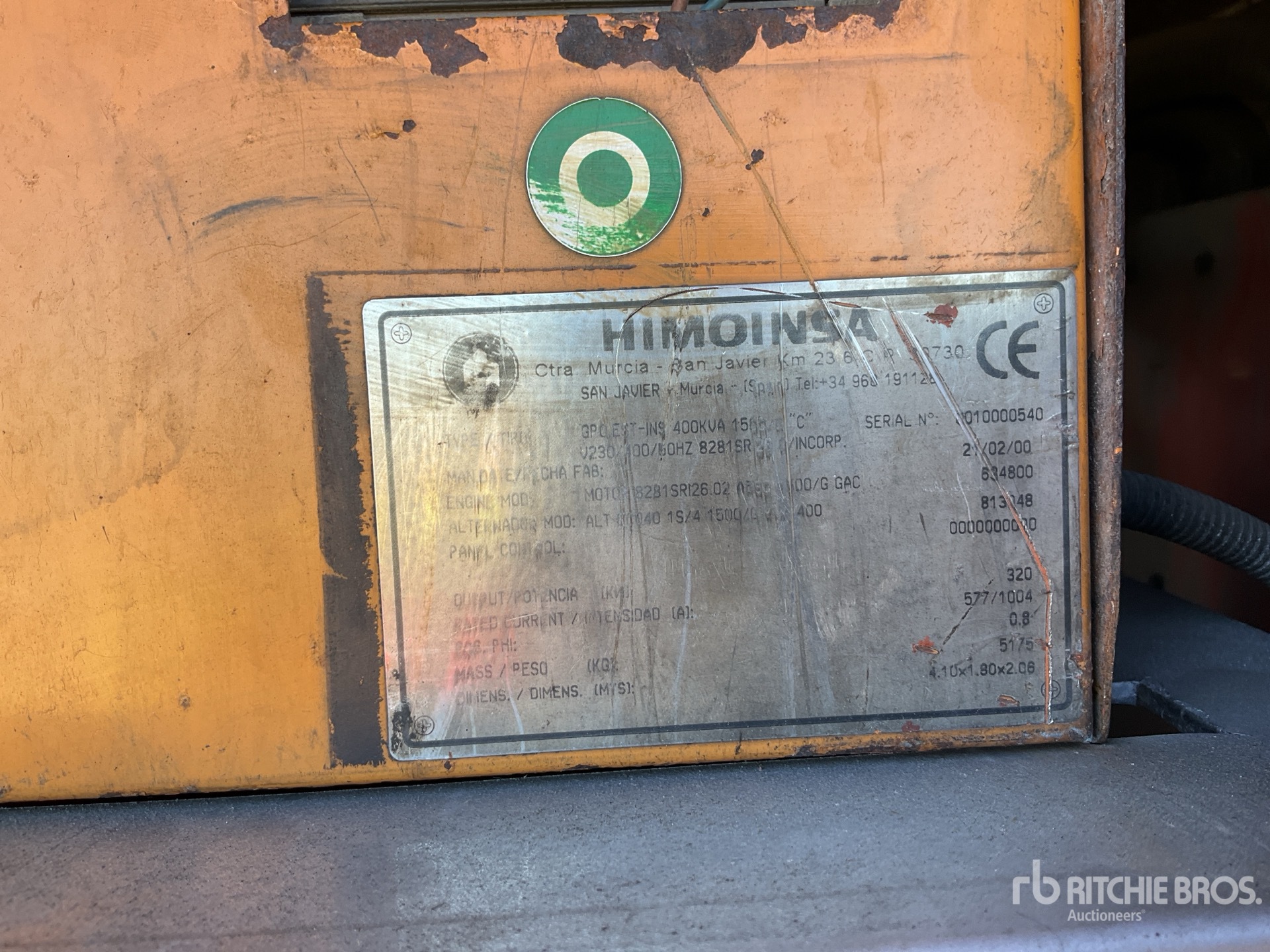 2000 Himoinsa 400 KVA