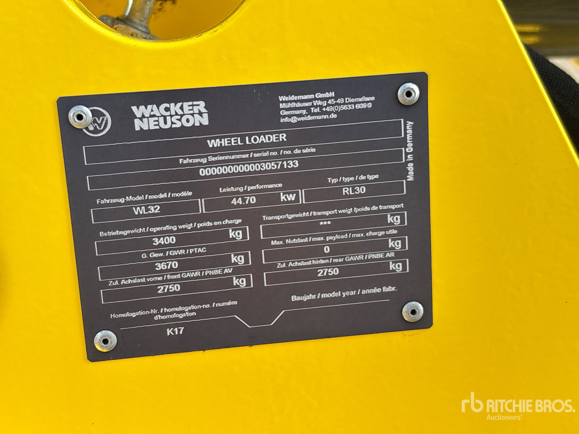 2019 Wacker Neuson WL32