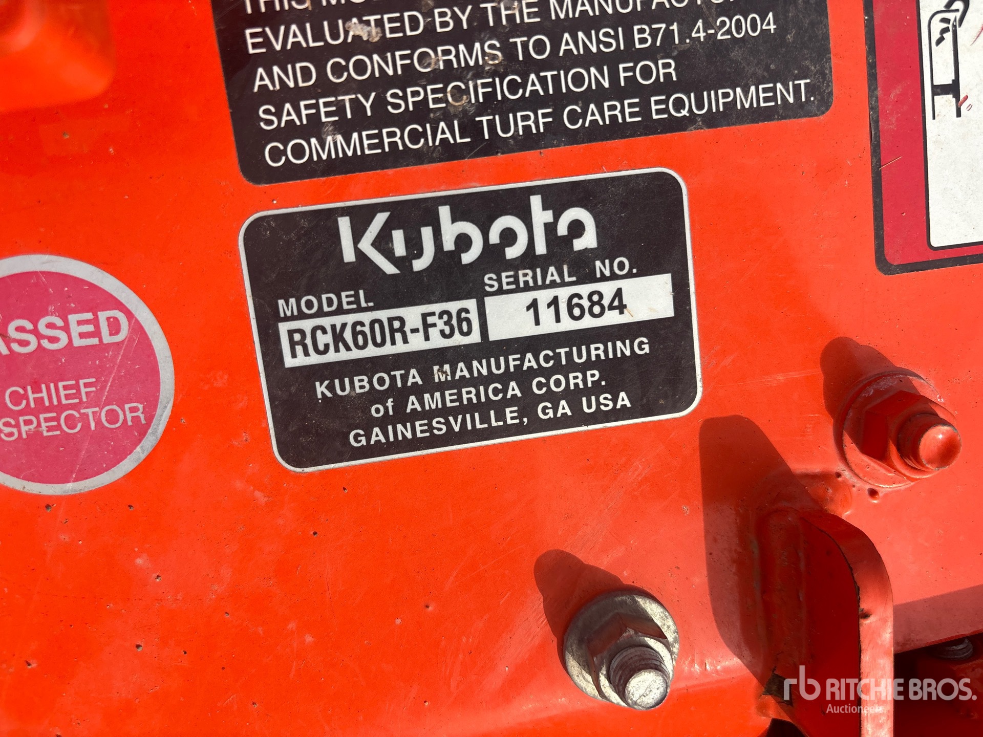2020 Kubota RCK60R-F36