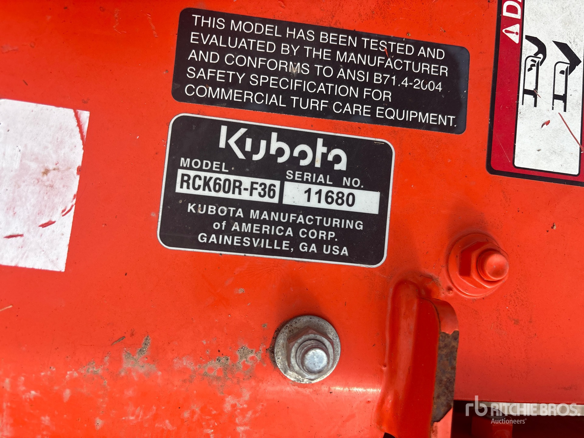 2020 Kubota RCK60R-F36