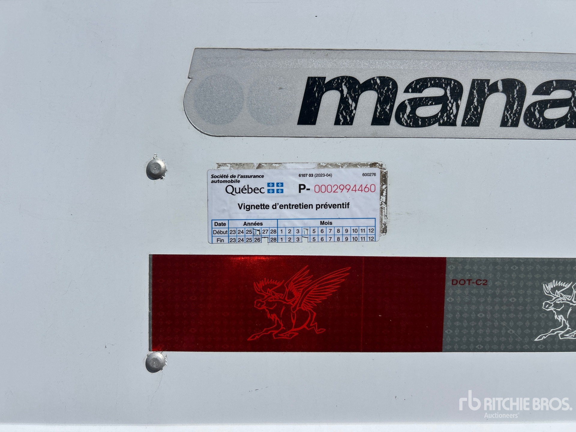 2016 Manac 53 ft T/A