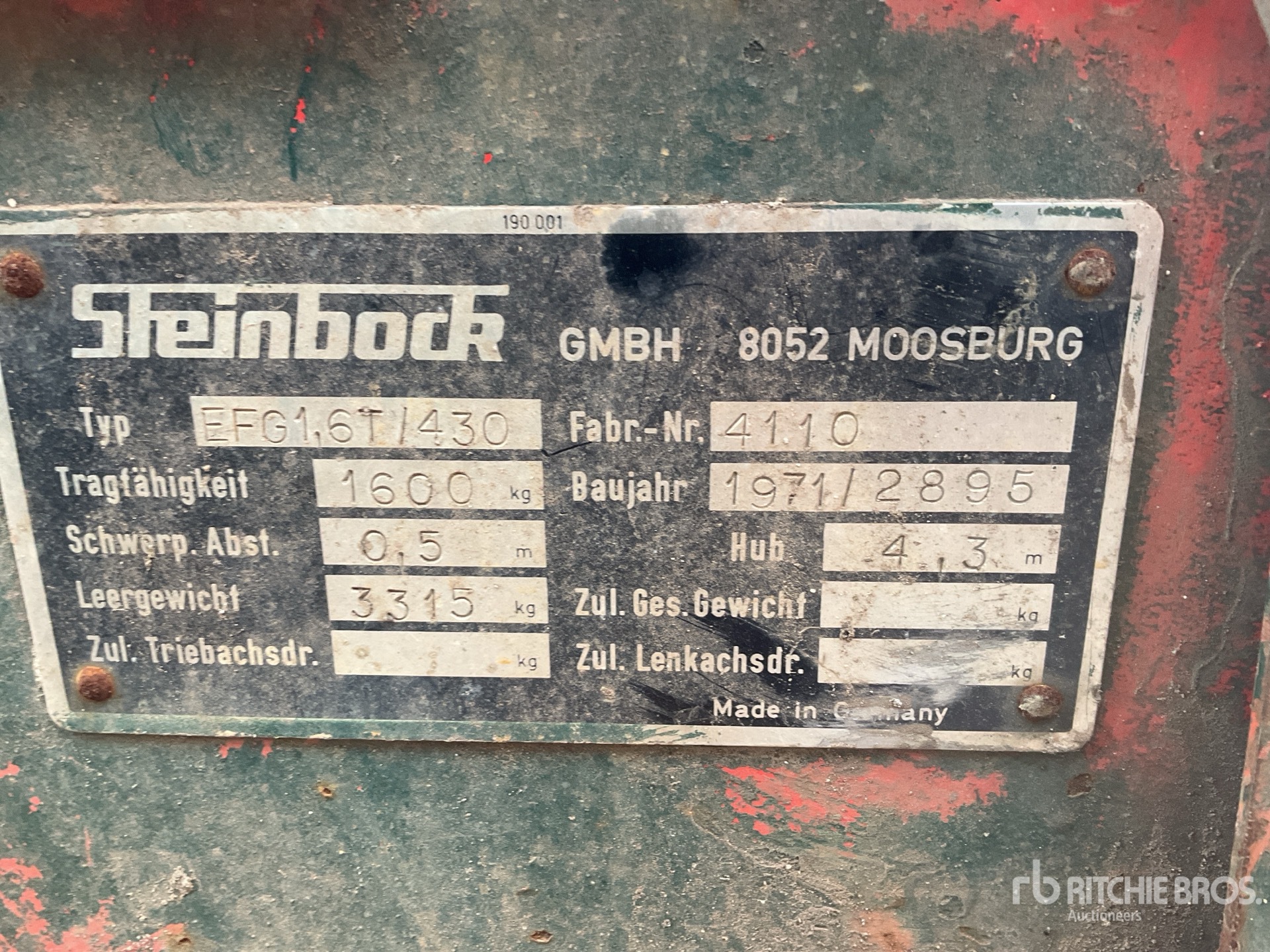 1971 Steinbock EFG1,6T/430