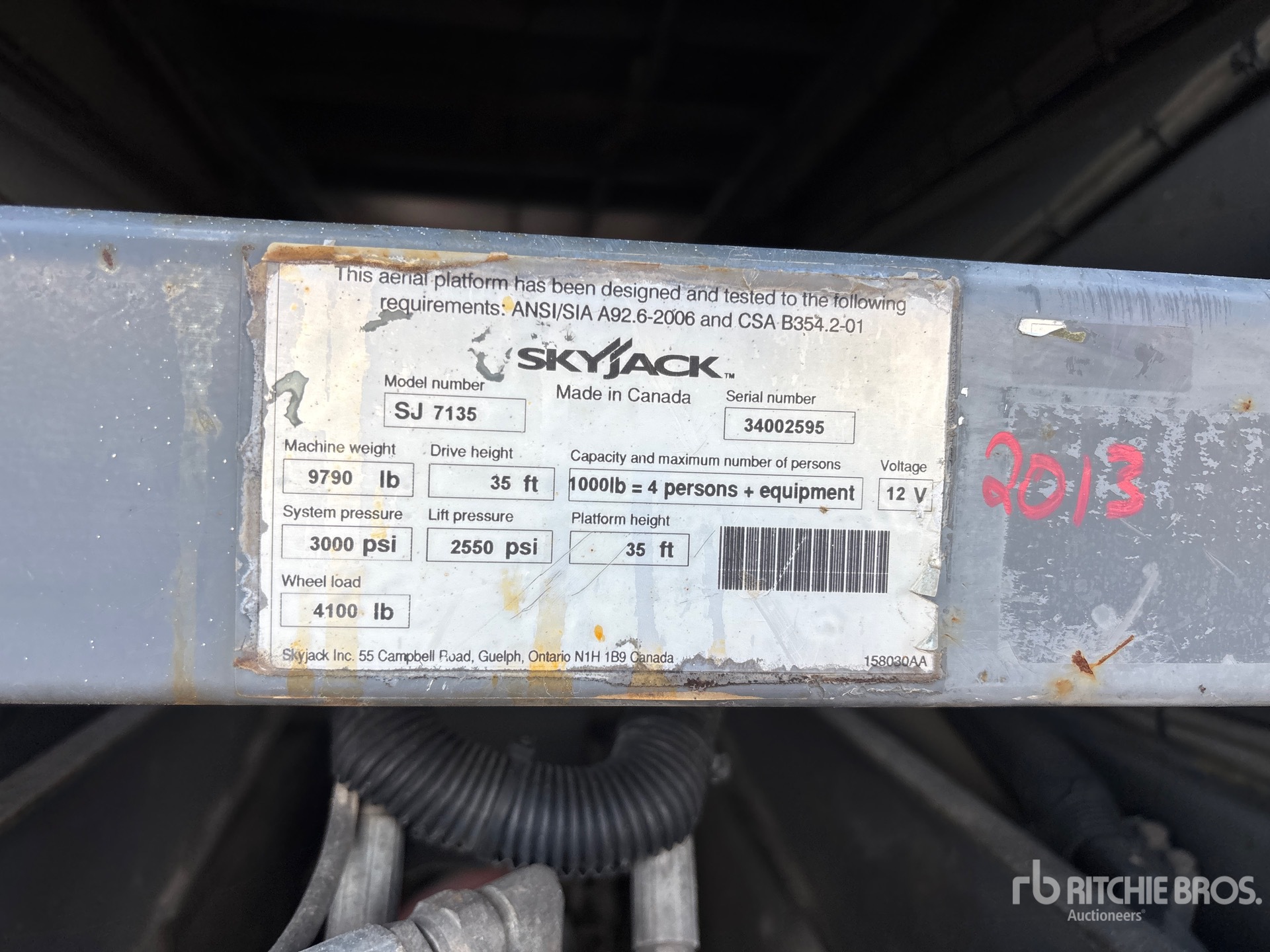 2013 Skyjack SJ7135