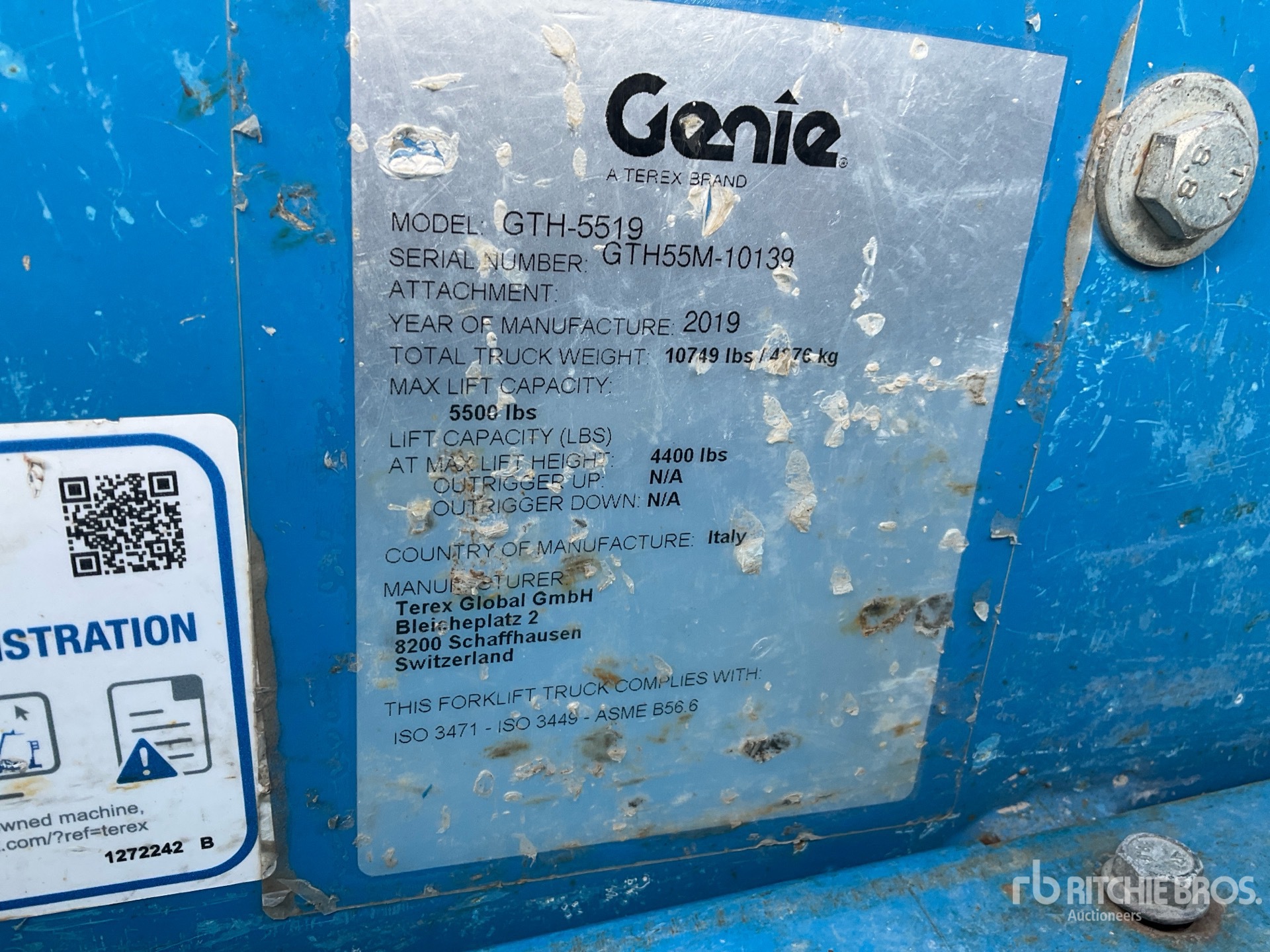 2019 Genie GTH-5519