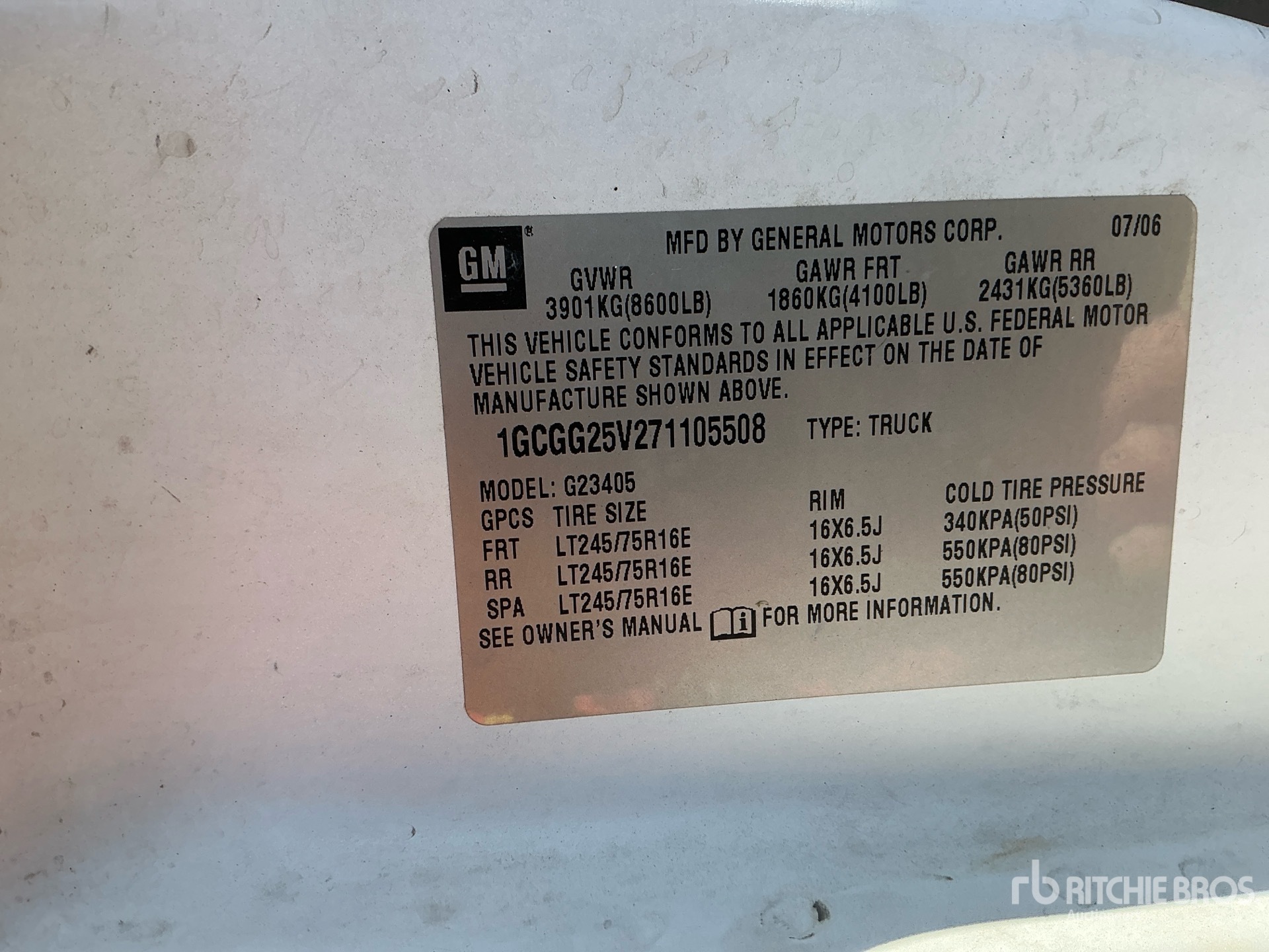 2007 Chevrolet EXPRESS G2500