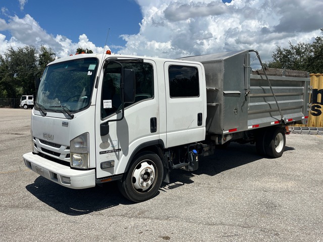 2017 Isuzu NPR XD 4x2 Crew Cab Dump Truck