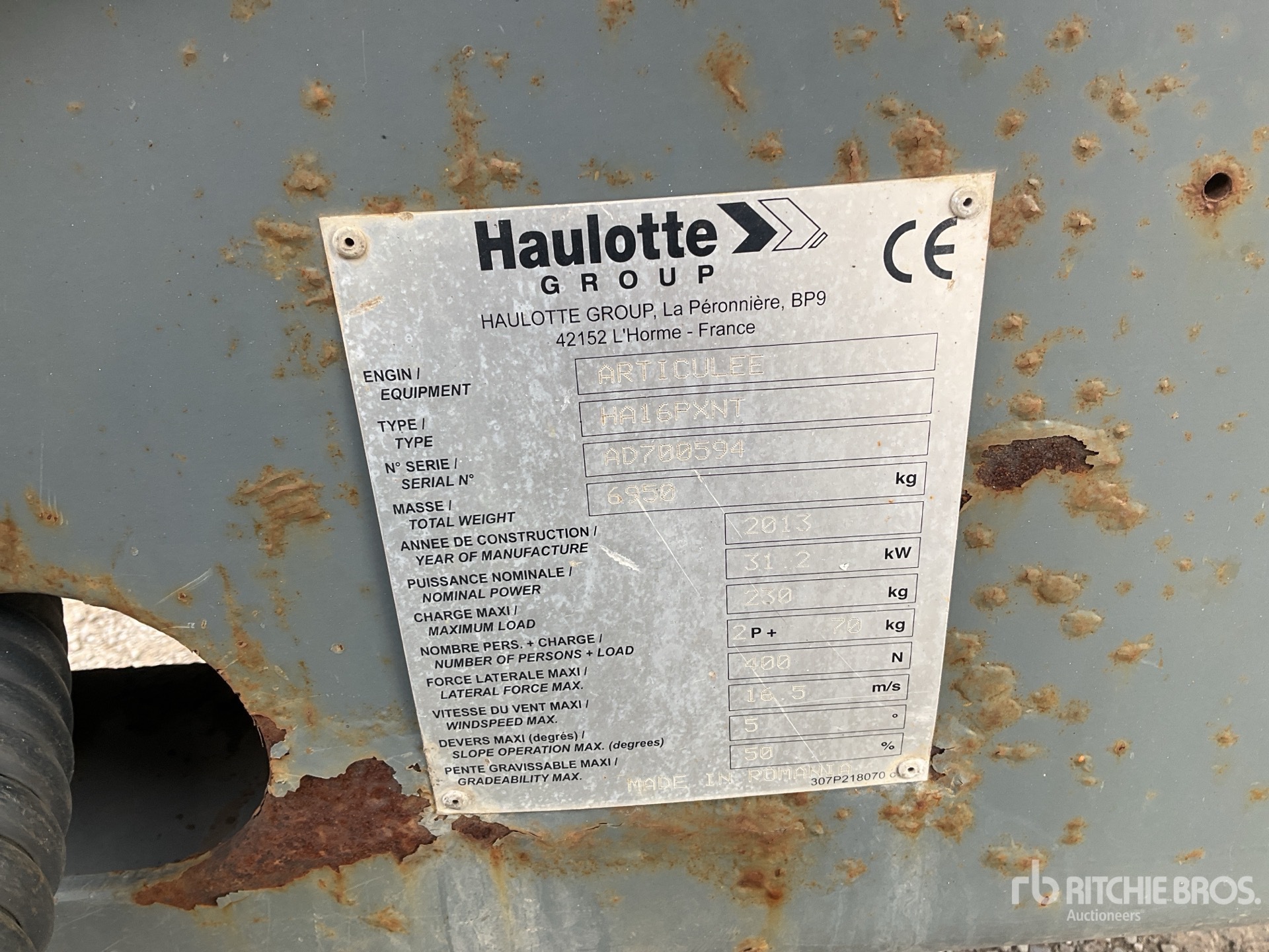2013 Haulotte HA16PXNT