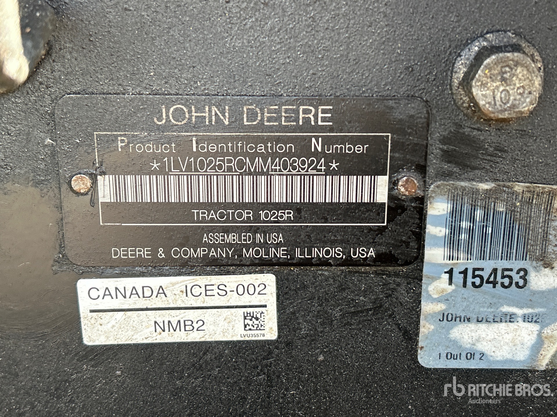 2021 John Deere 1025R