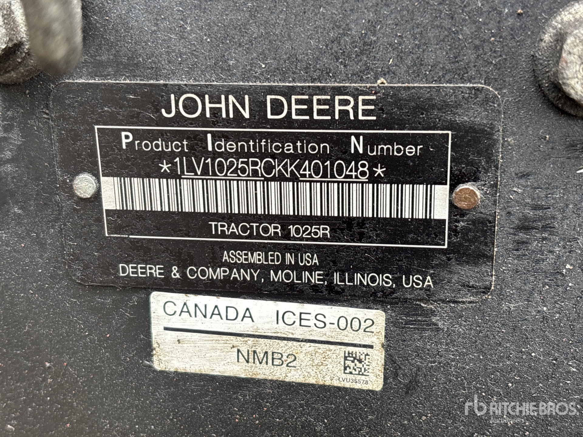 2019 John Deere 1025R