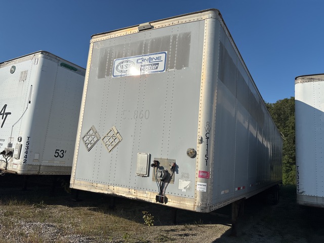 2005 Wabash 53 ft x 102 in T/A Van Trailer