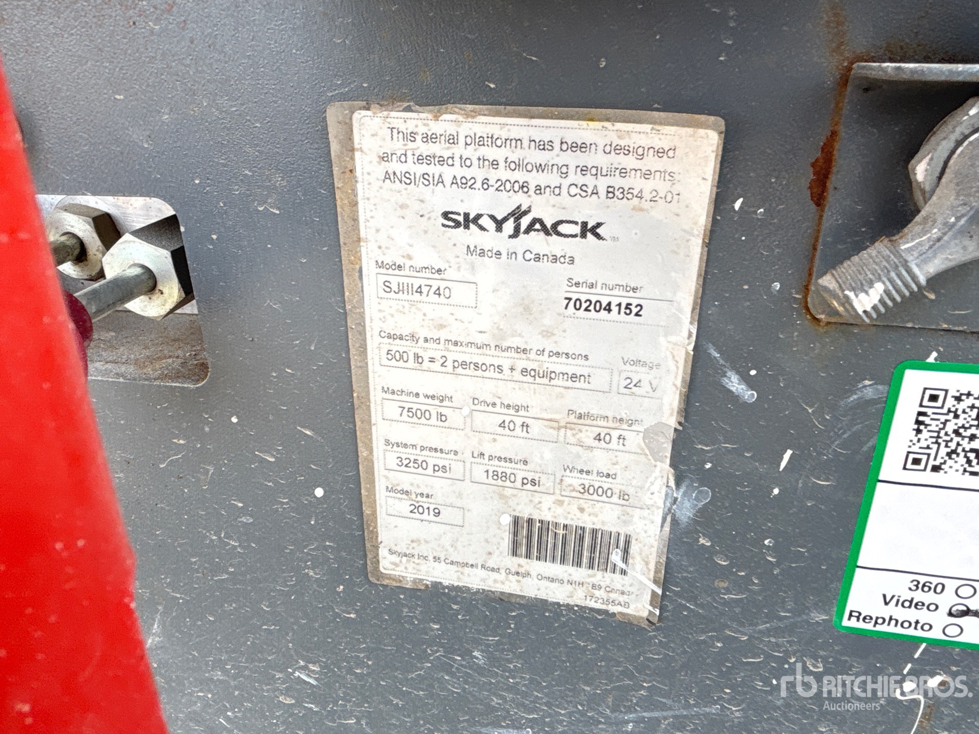 2019 Skyjack SJ4740