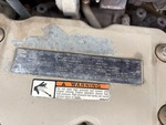 Engine with Emission Label