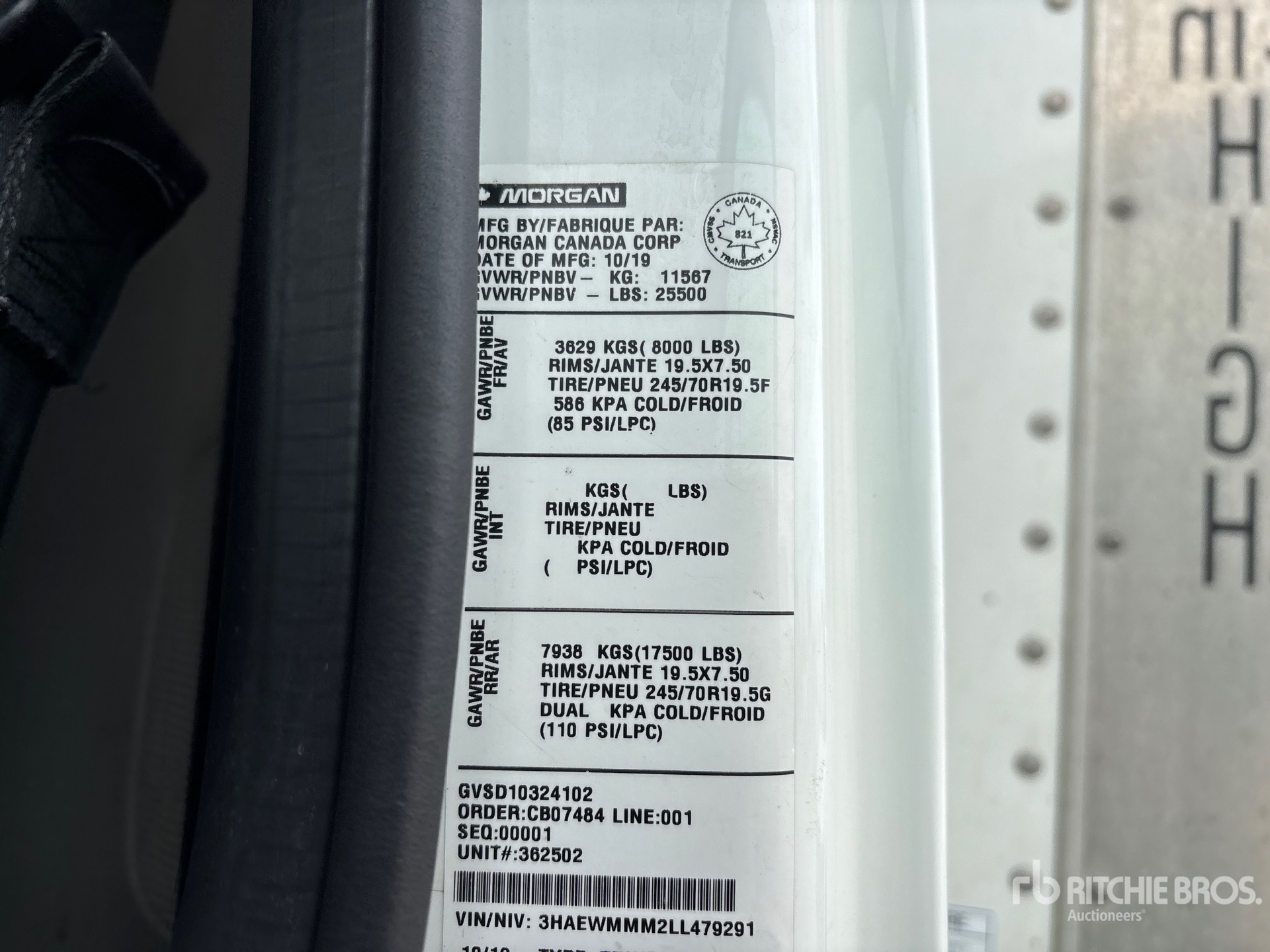 2020 International MV607LP