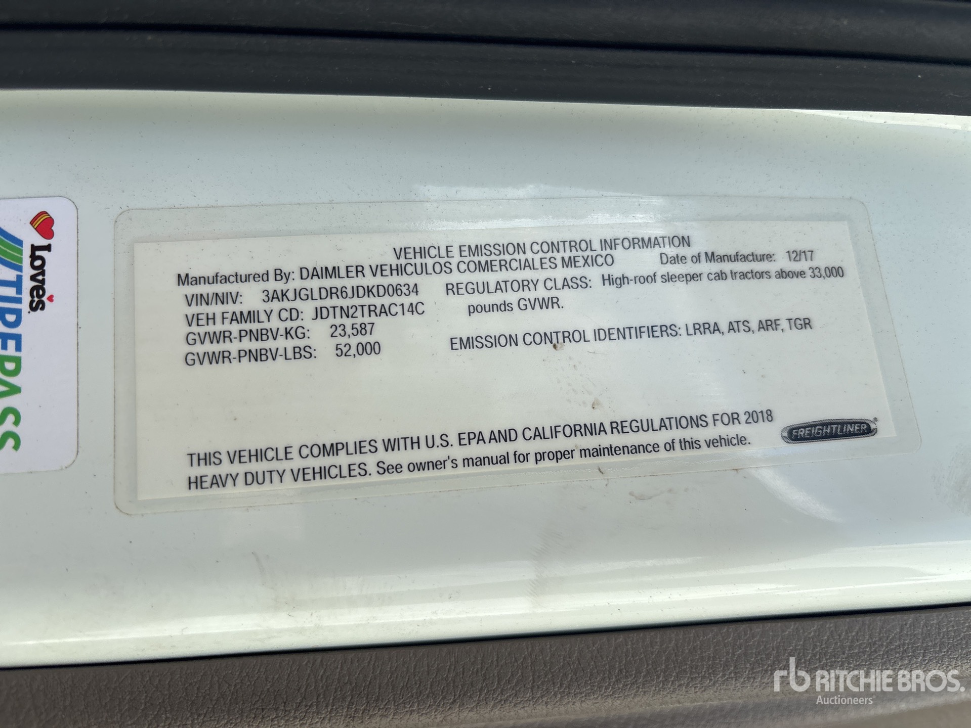 2018 Freightliner CASCADIA 125