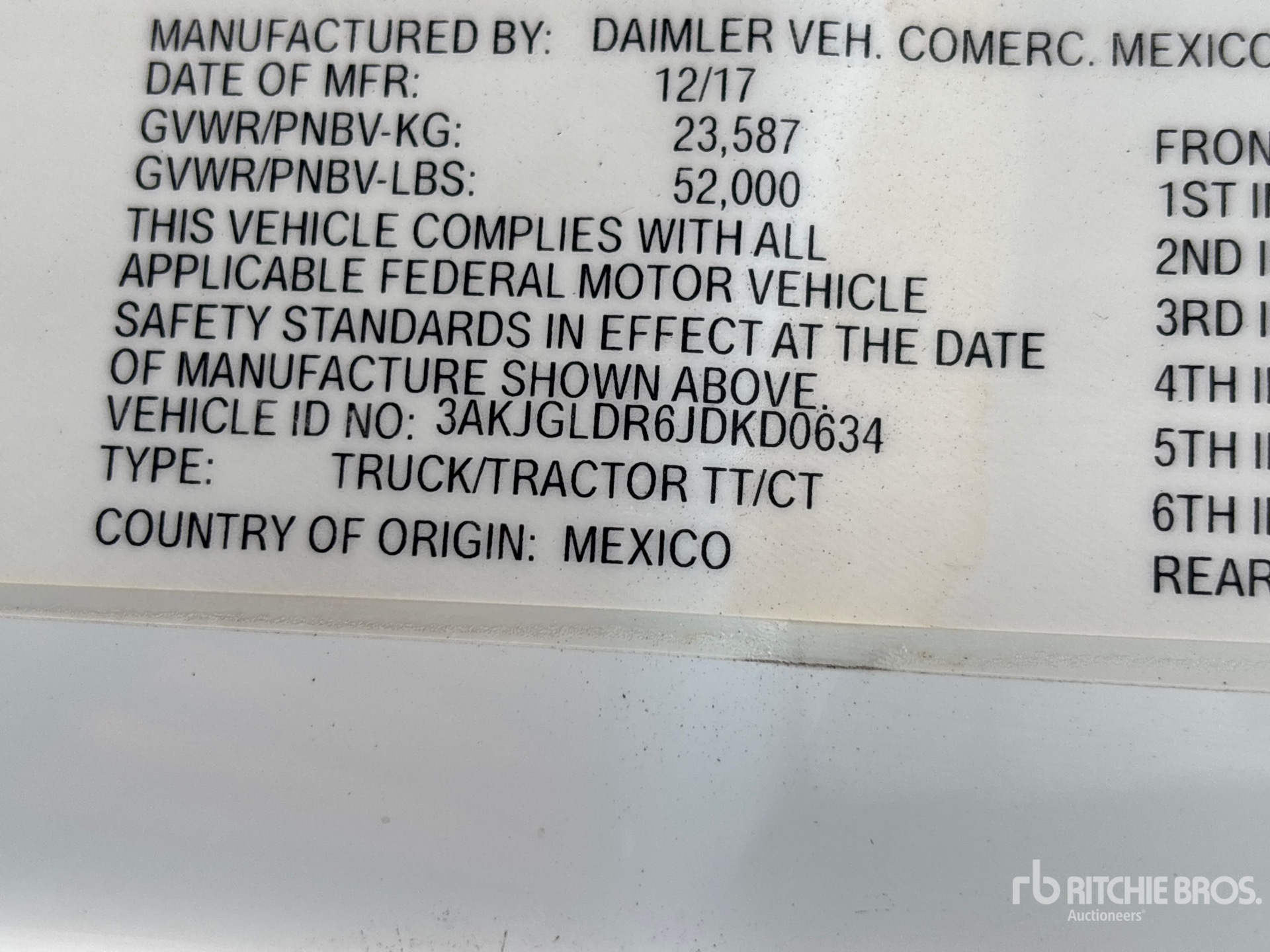 2018 Freightliner CASCADIA 125