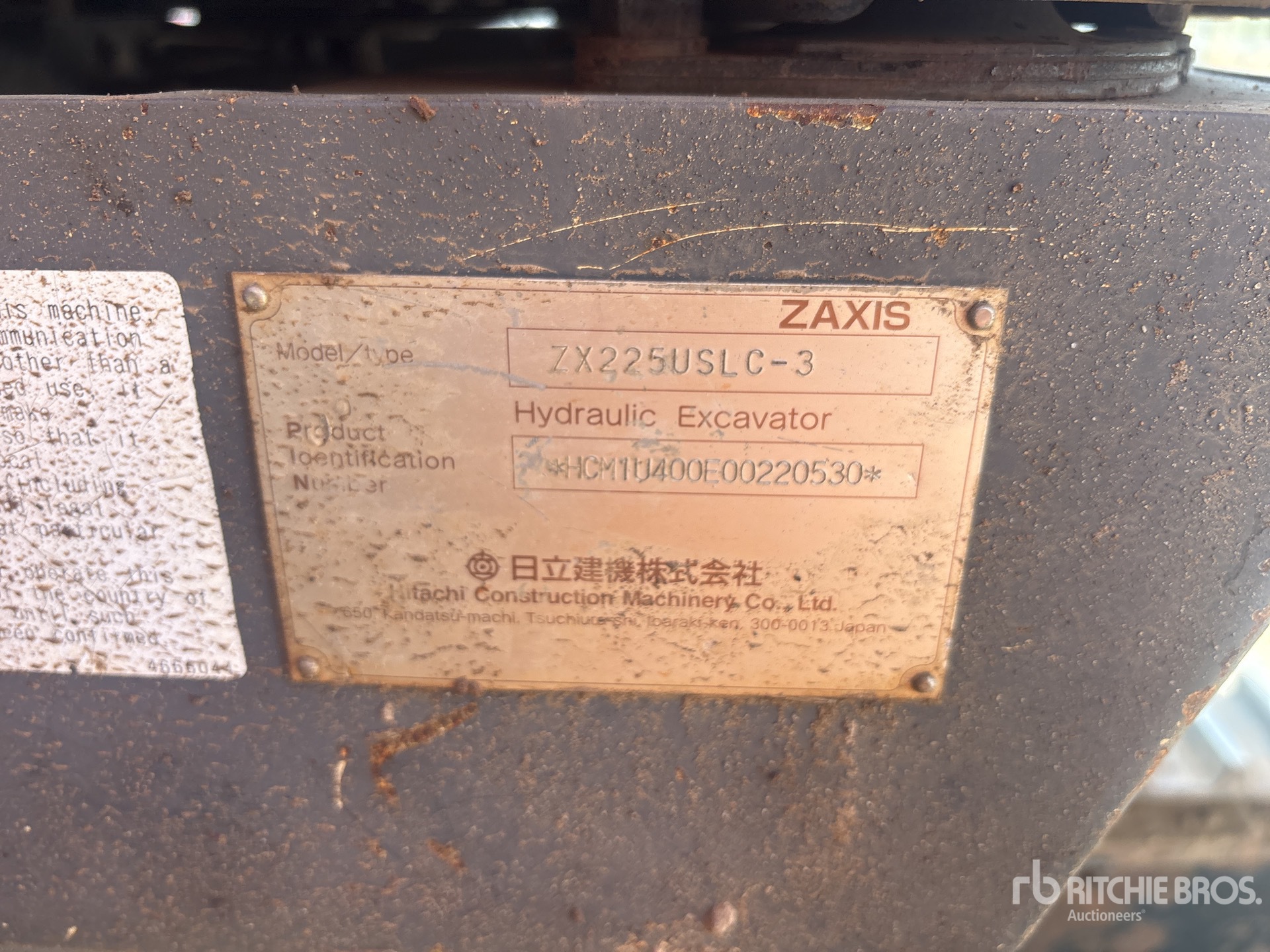 2012 Hitachi ZX225USLC-3