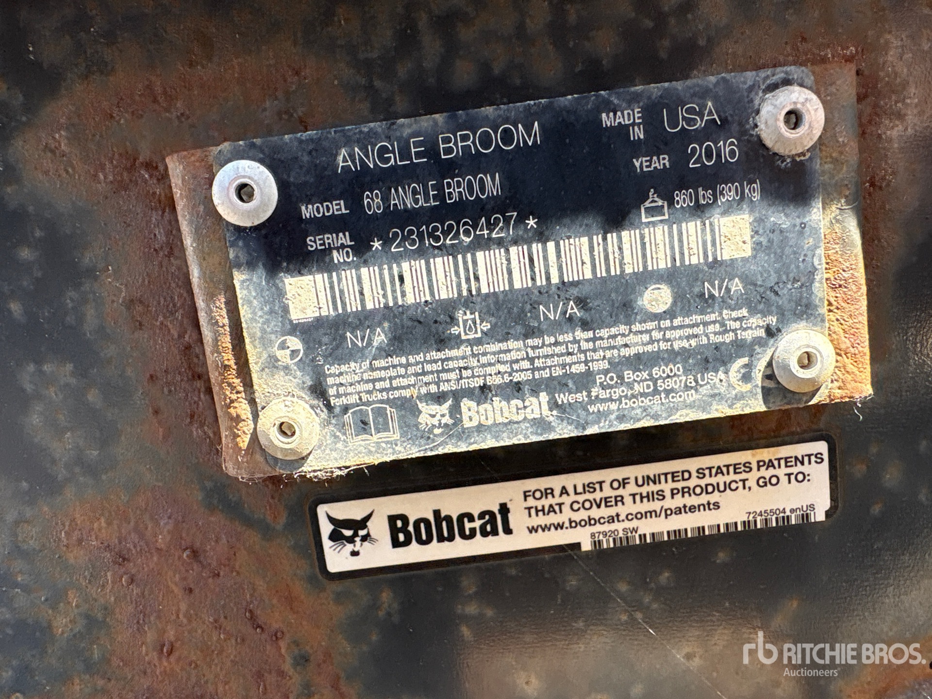 2016 Bobcat 68 IN ANGLE