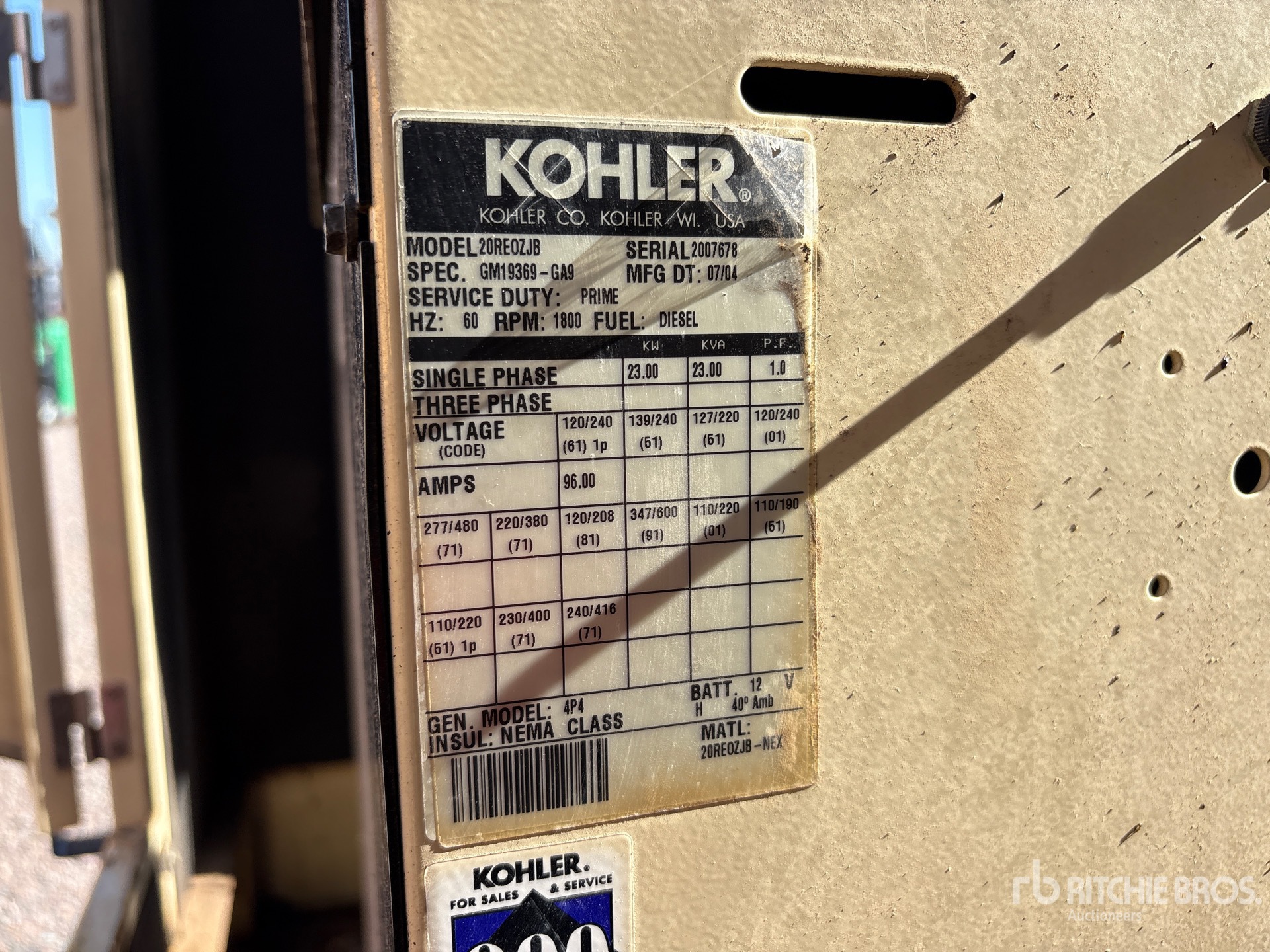 Kohler 20REOZJB