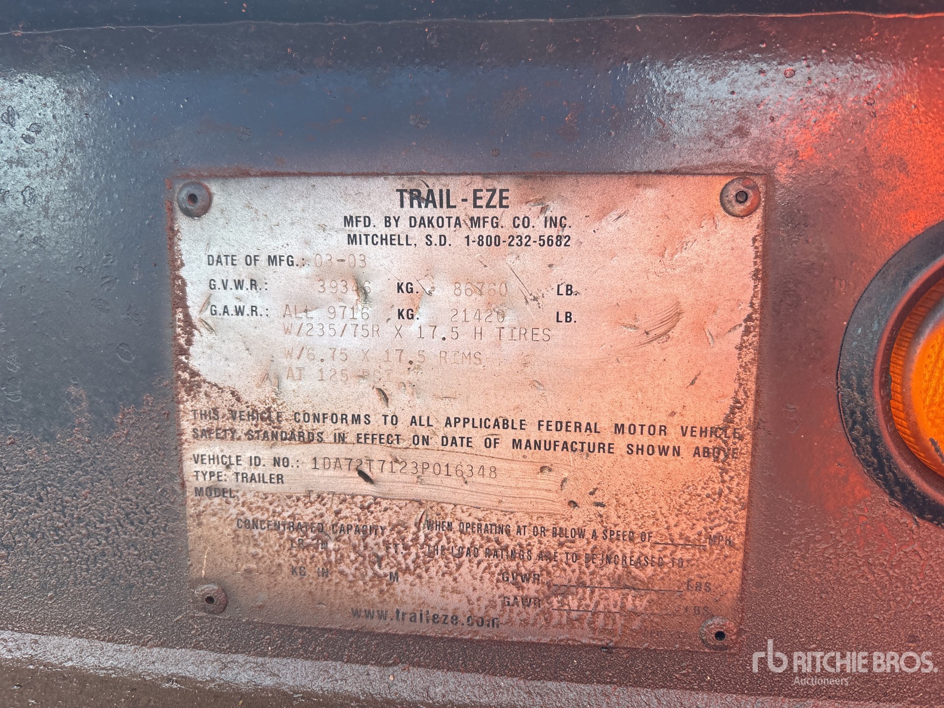 2003 Trail-Eze 48 FT T/A