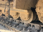 Undercarriage with Left Track Rollers