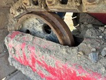 Undercarriage with Front Idler Wear