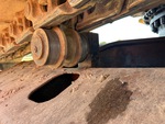 Undercarriage with Left Carrier Rollers