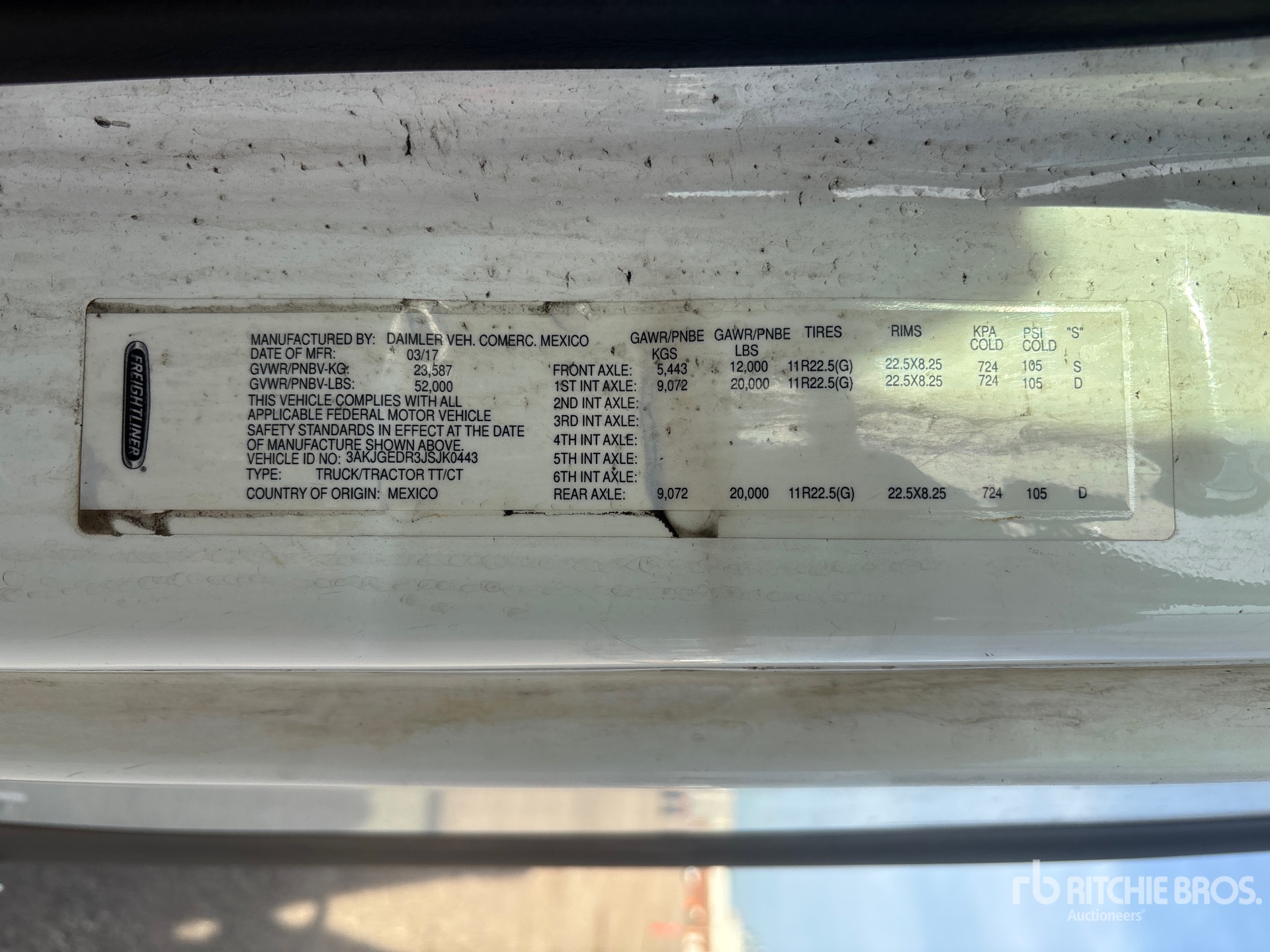 2018 Freightliner CASCADIA 125