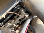 Engine with A/C Compressor