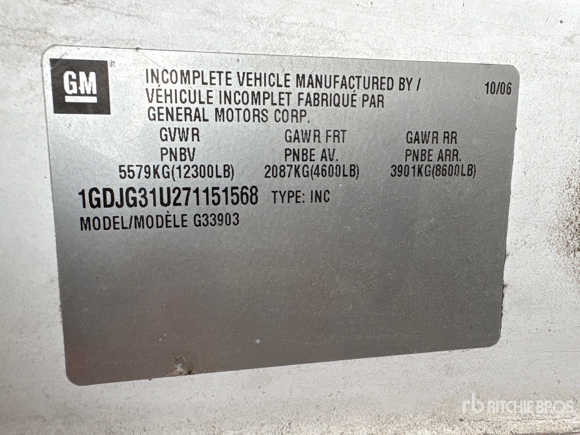 2007 GMC SAVANA 3500