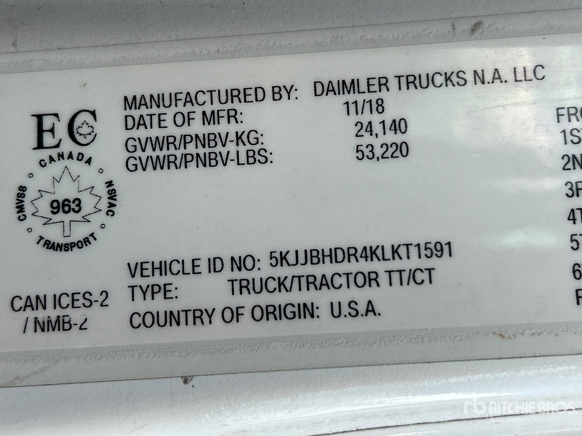 2019 Western Star 5700