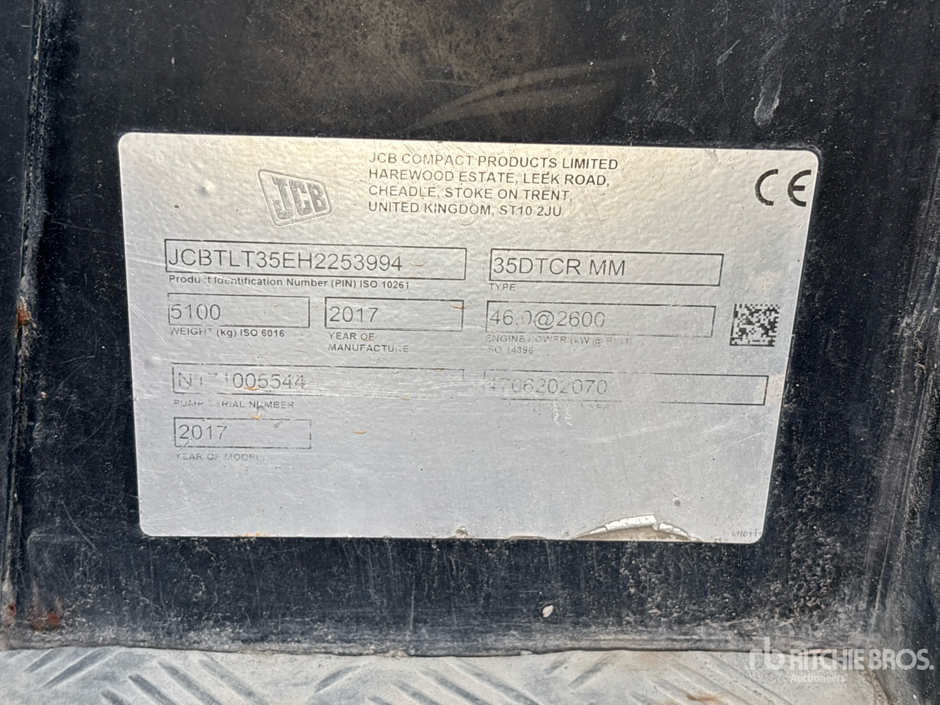 2017 JCB TLT35D
