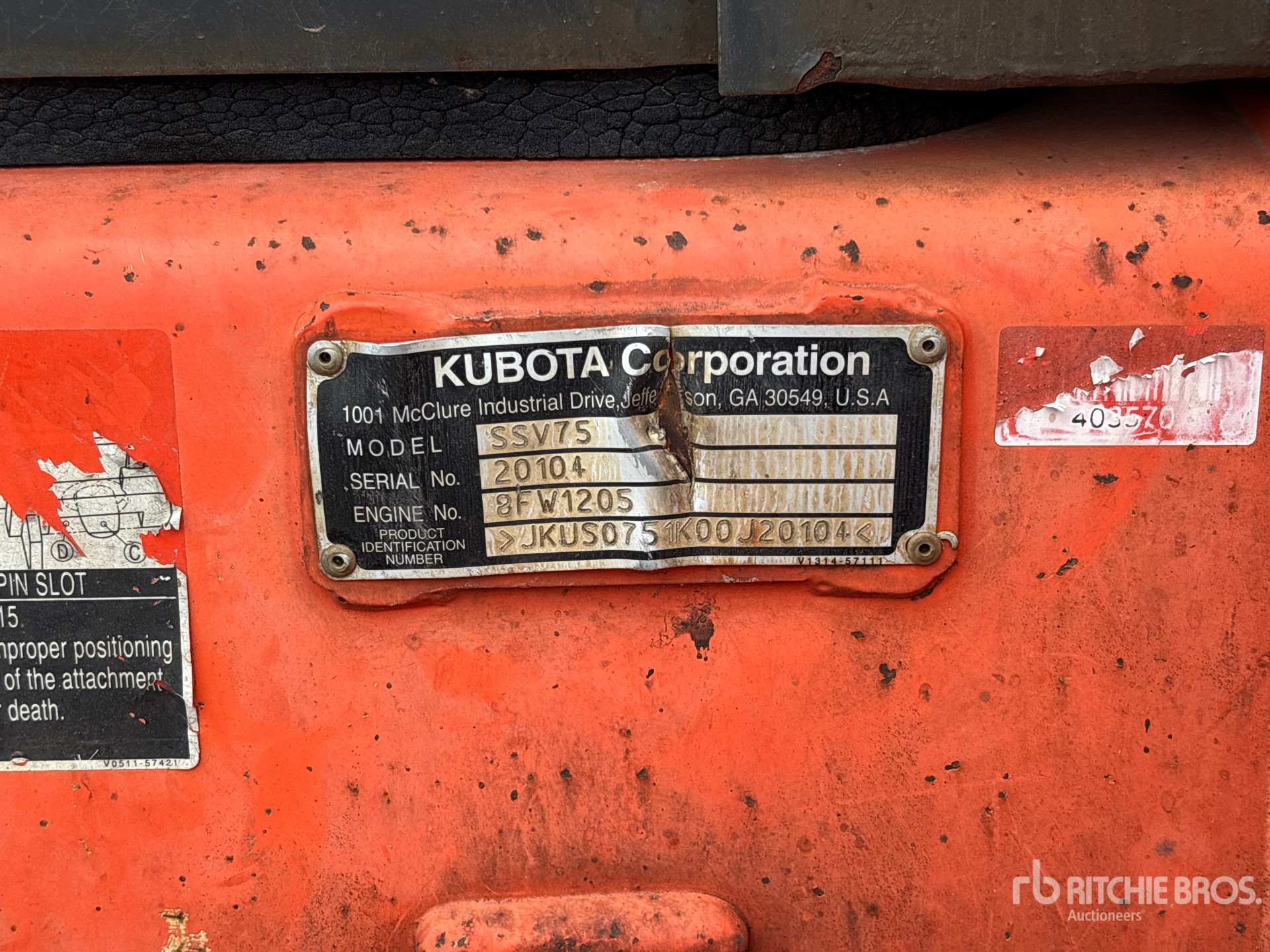 2016 Kubota SSV75