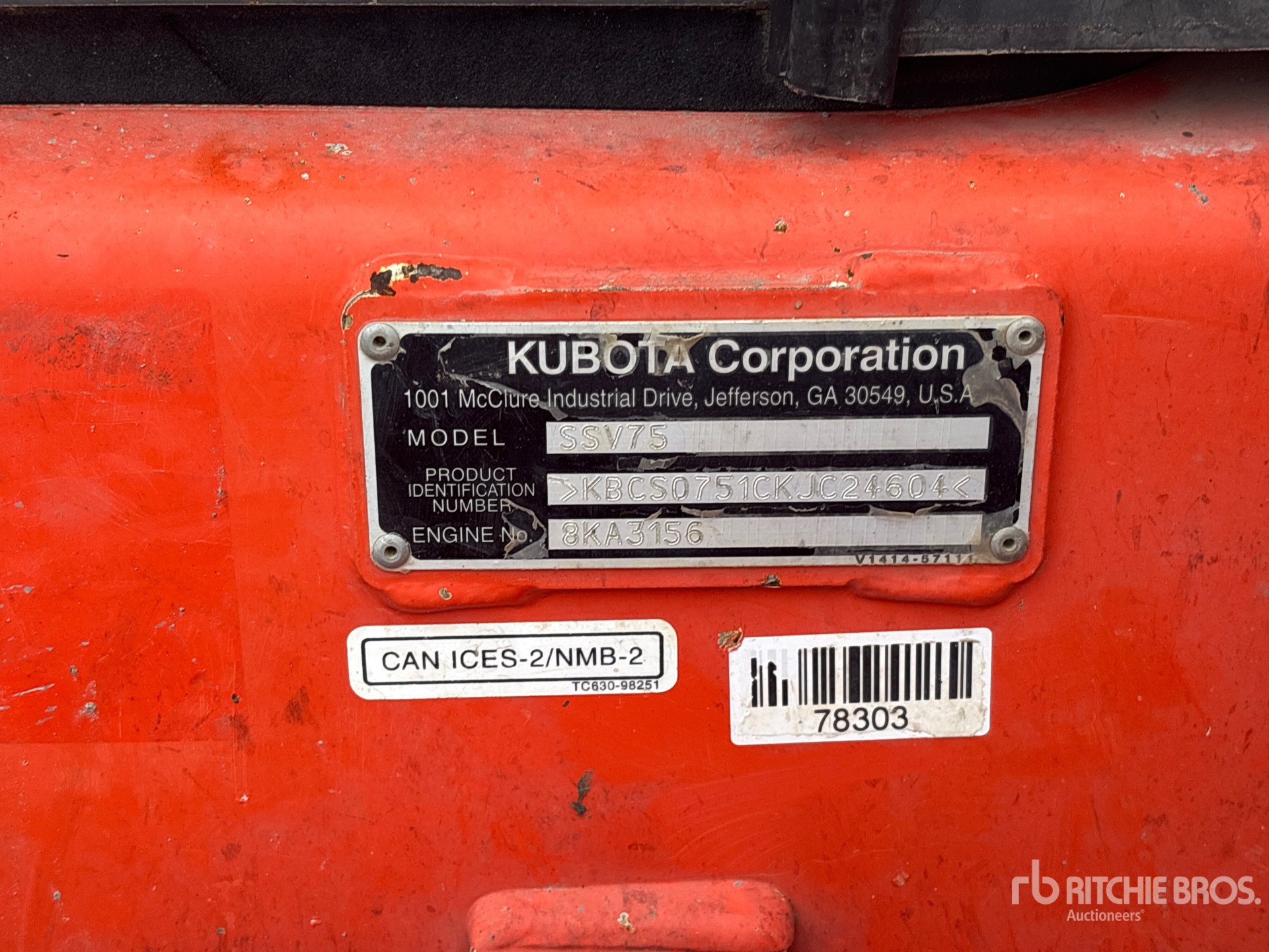 2019 Kubota SSV75