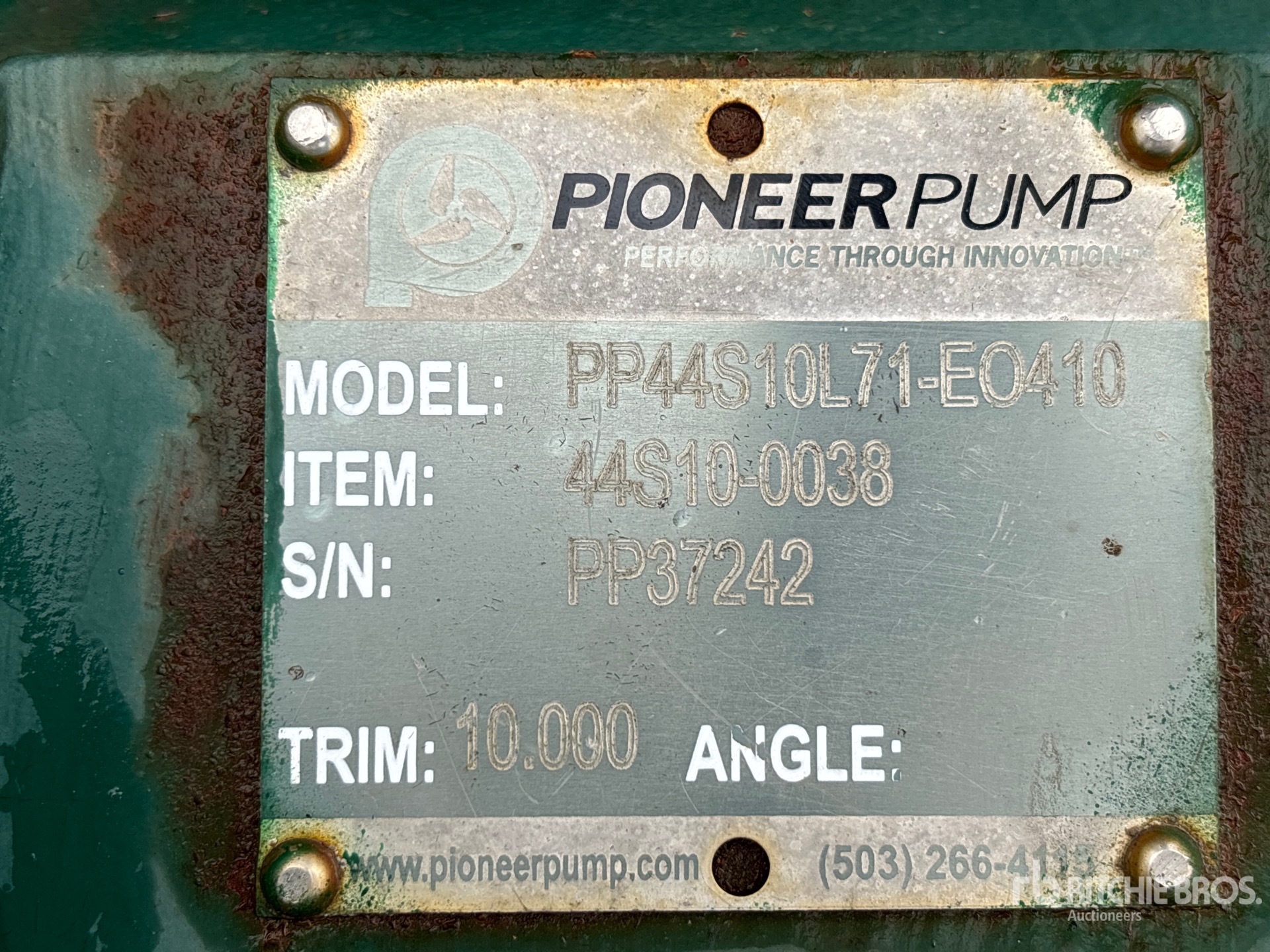2020 Pioneer Pump PP44S10L71