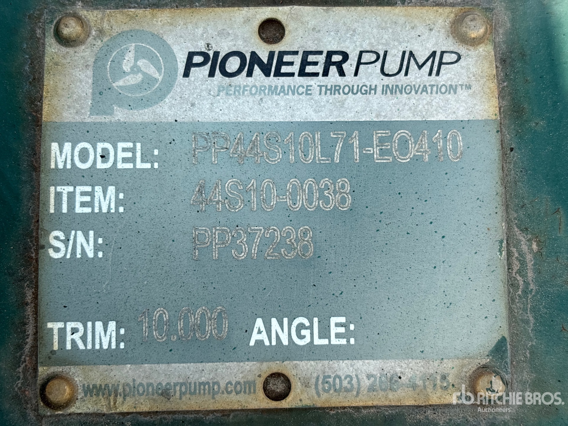 2021 Pioneer Pump PP44S10L71