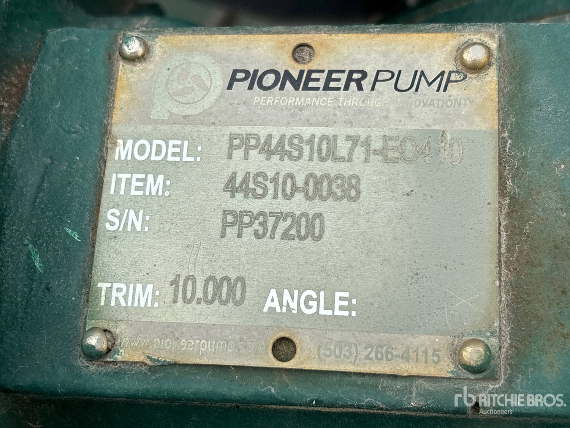 2021 Pioneer Pump PP44S10L71