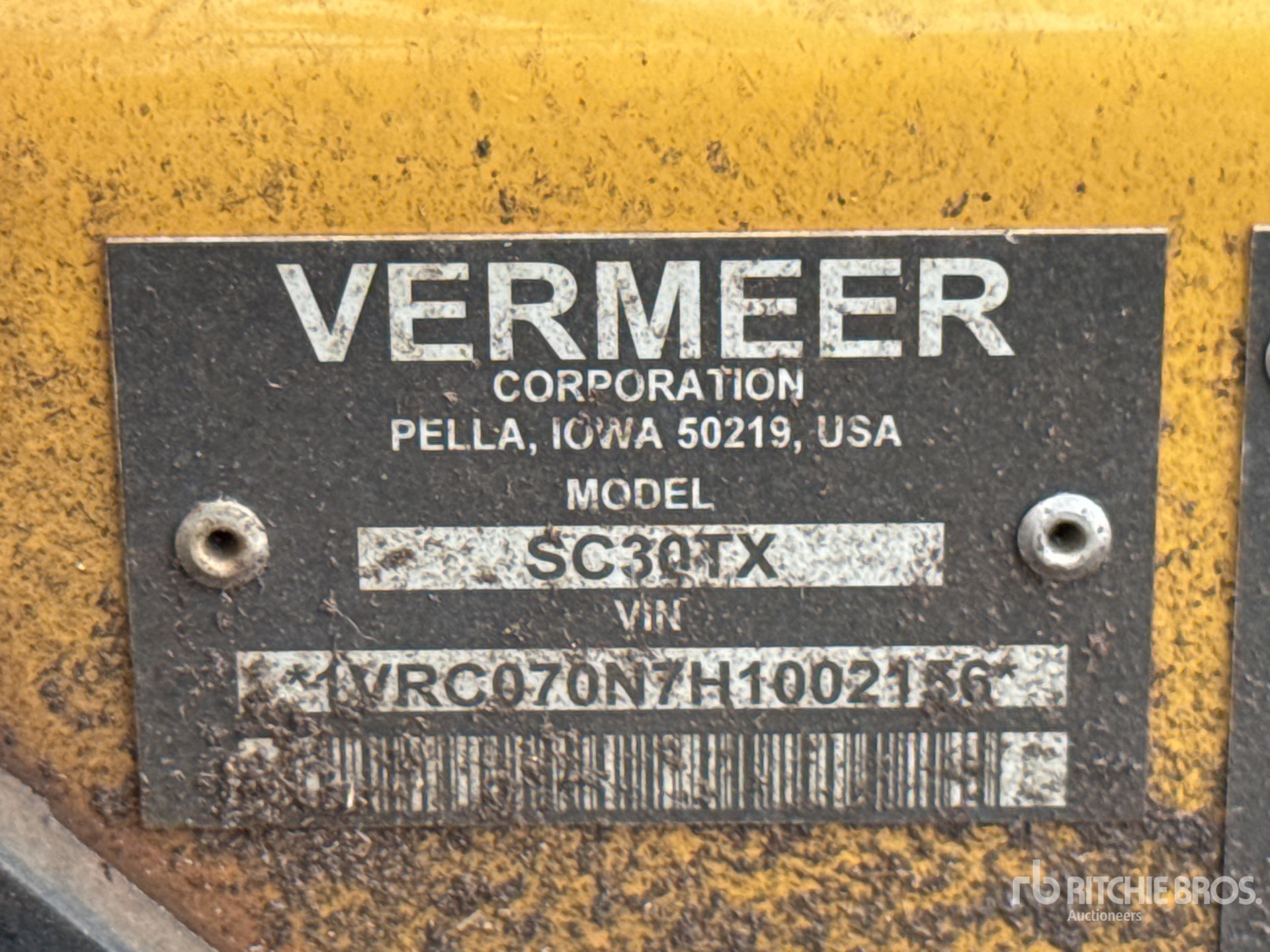 2017 Vermeer SC30TX