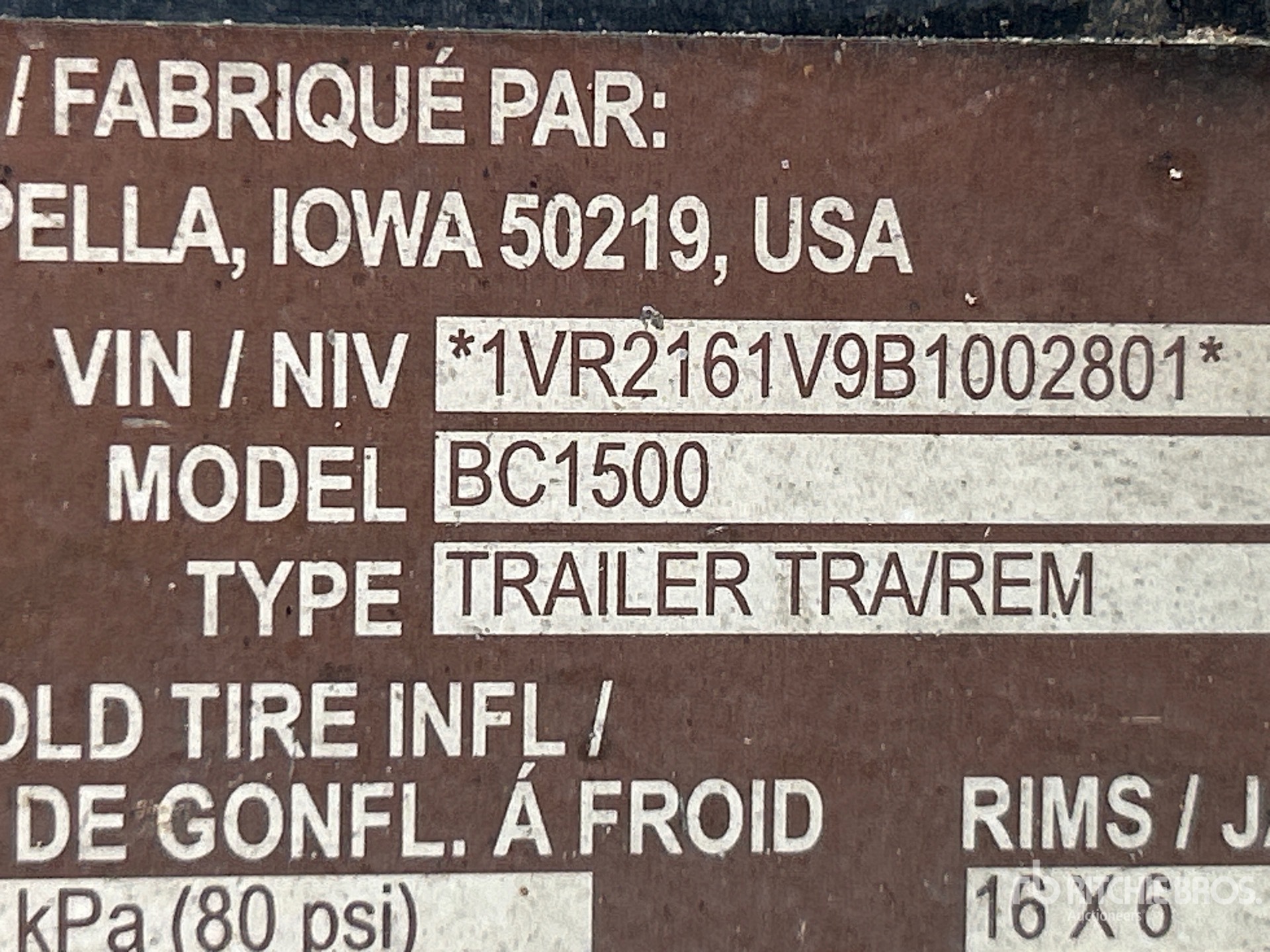 2011 Vermeer 1500