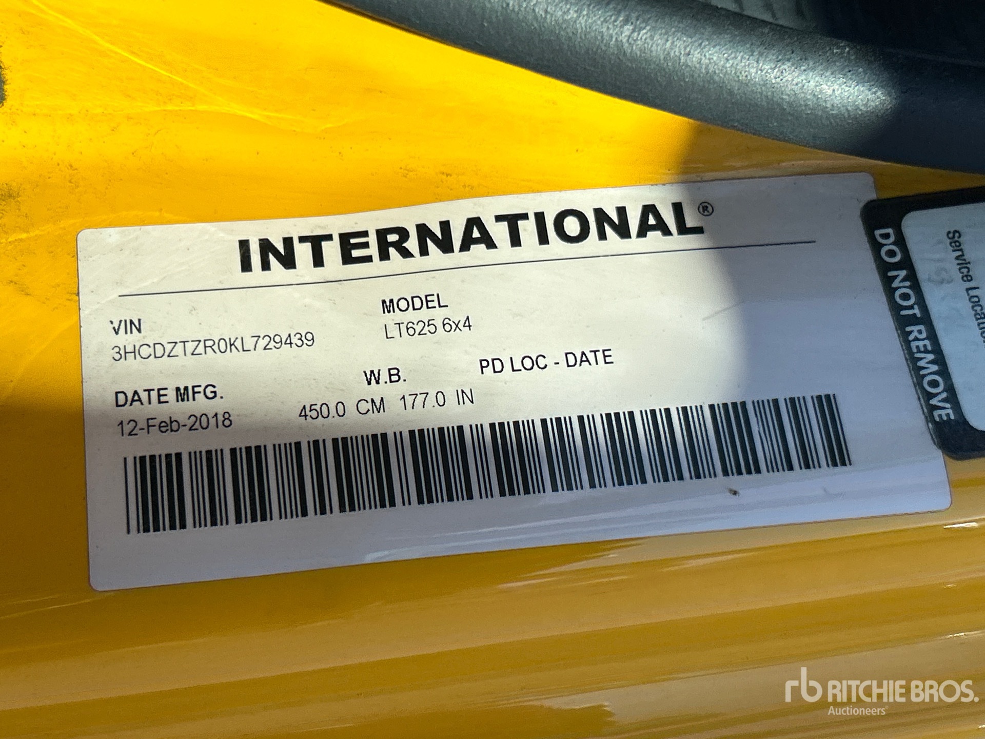 2019 International LT625