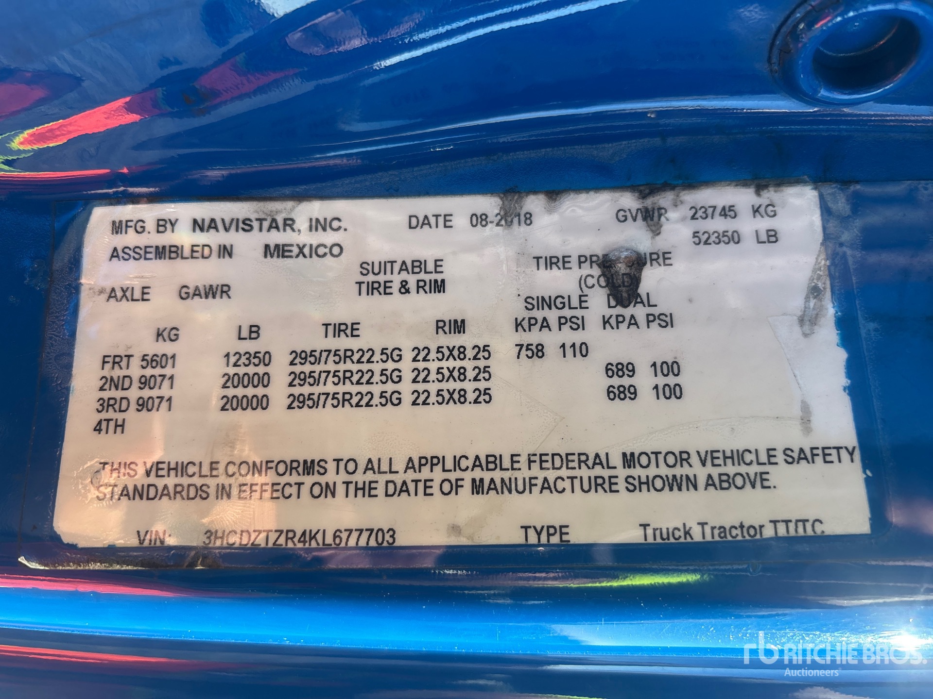 2019 International LT625