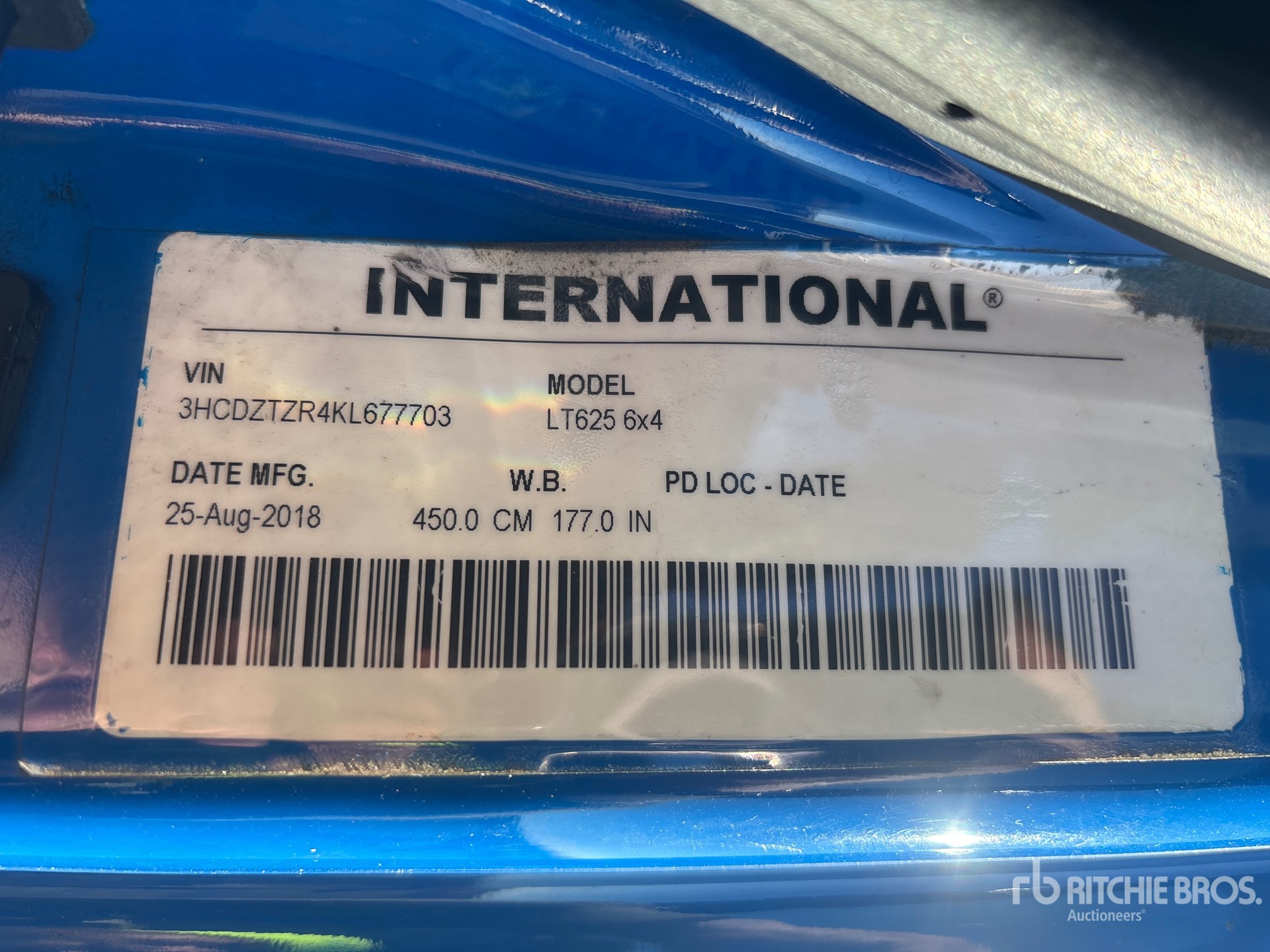 2019 International LT625