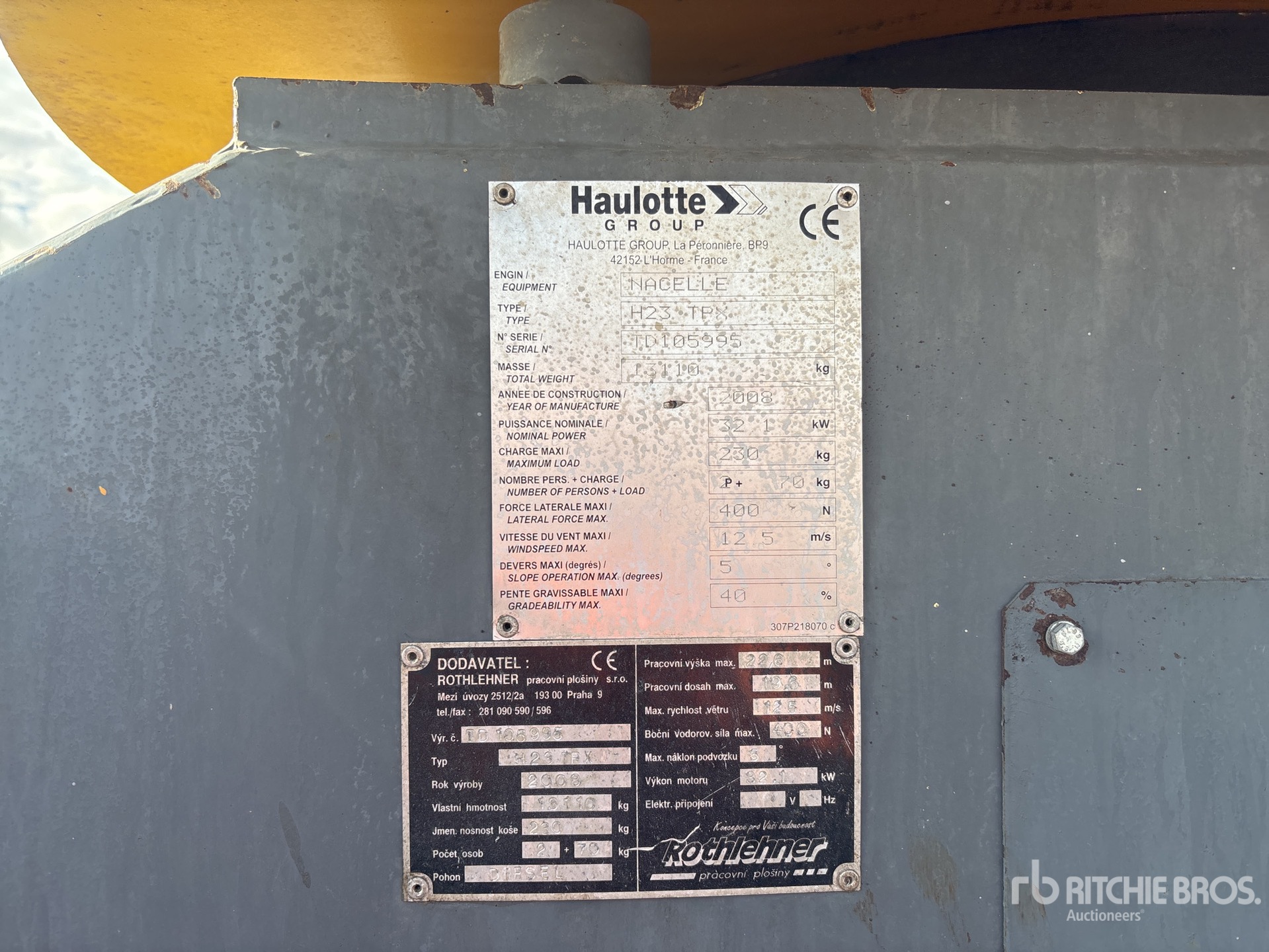 2008 Haulotte H23TPX