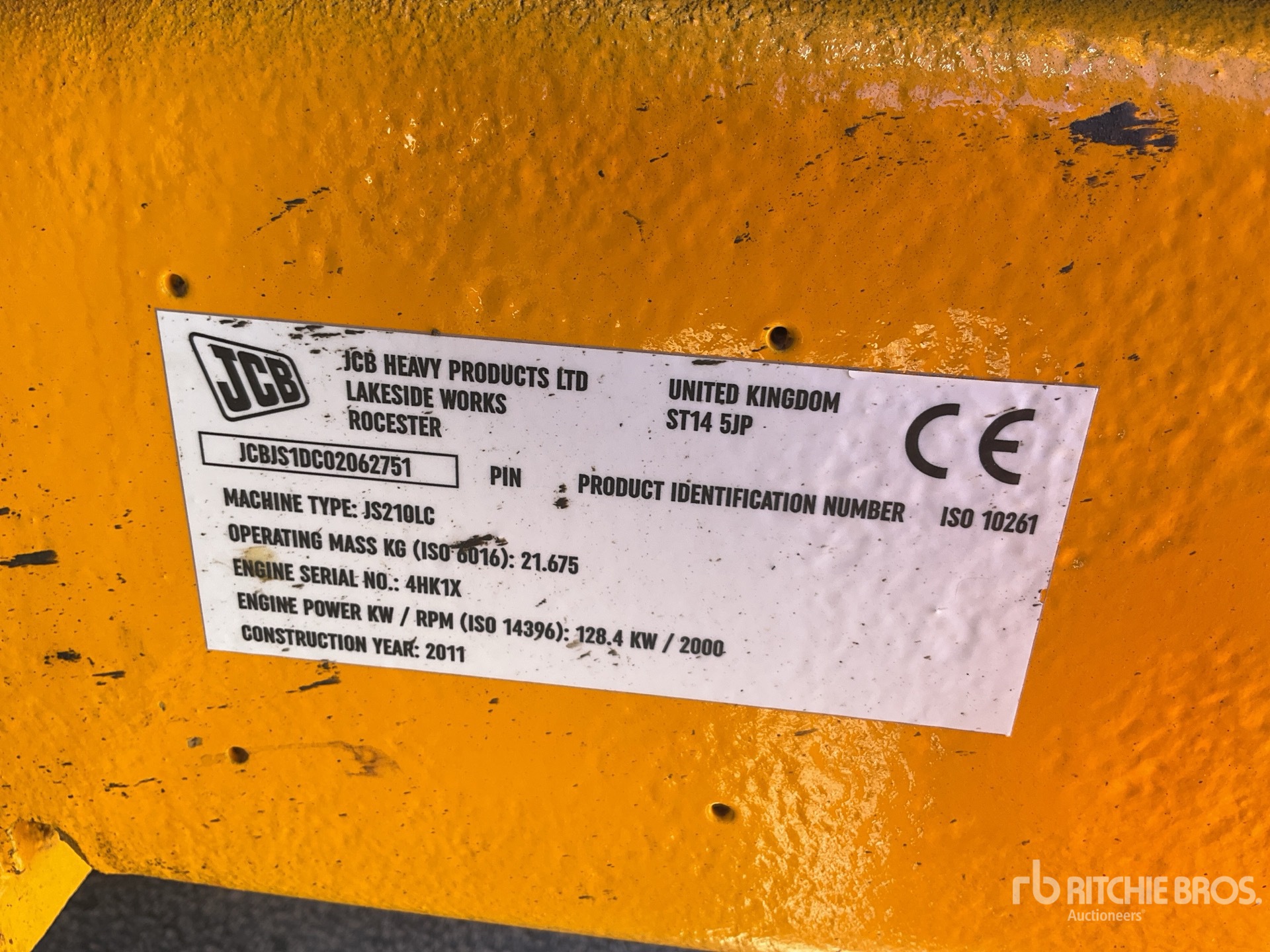 2011 JCB JS210LC