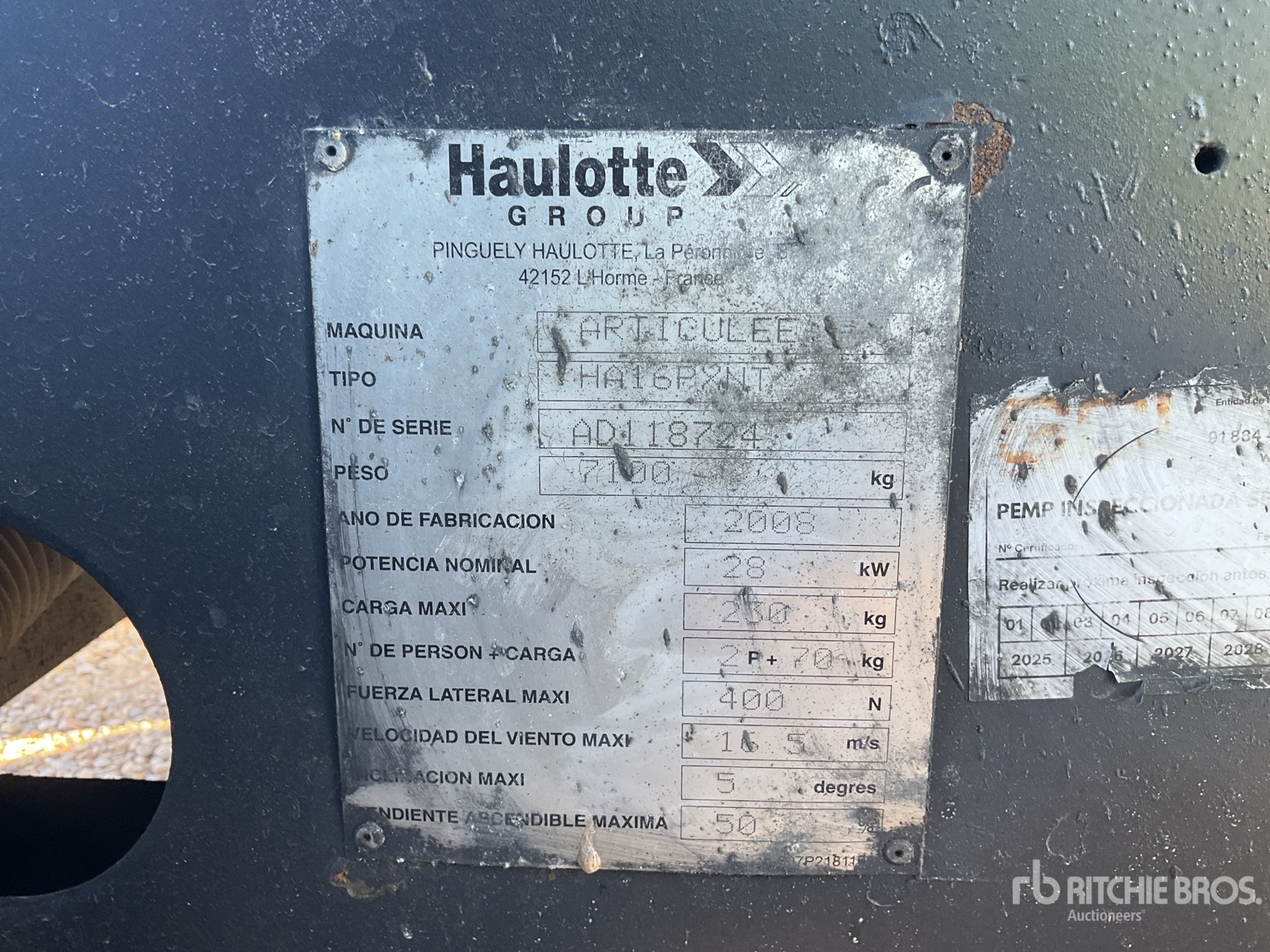 2008 Haulotte HA16PXNT
